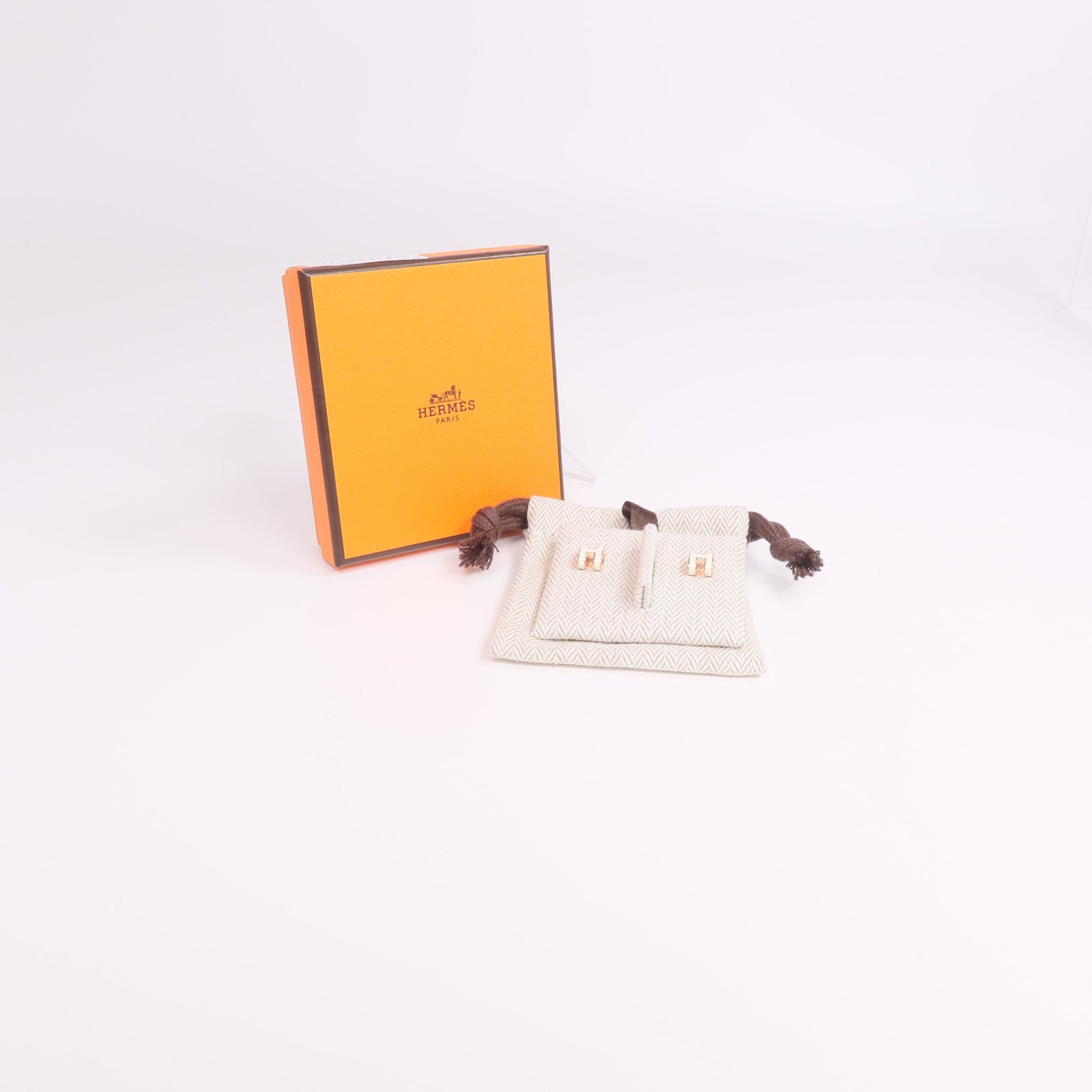 HERMES 金屬Mini Pop H Earrings耳環Nata