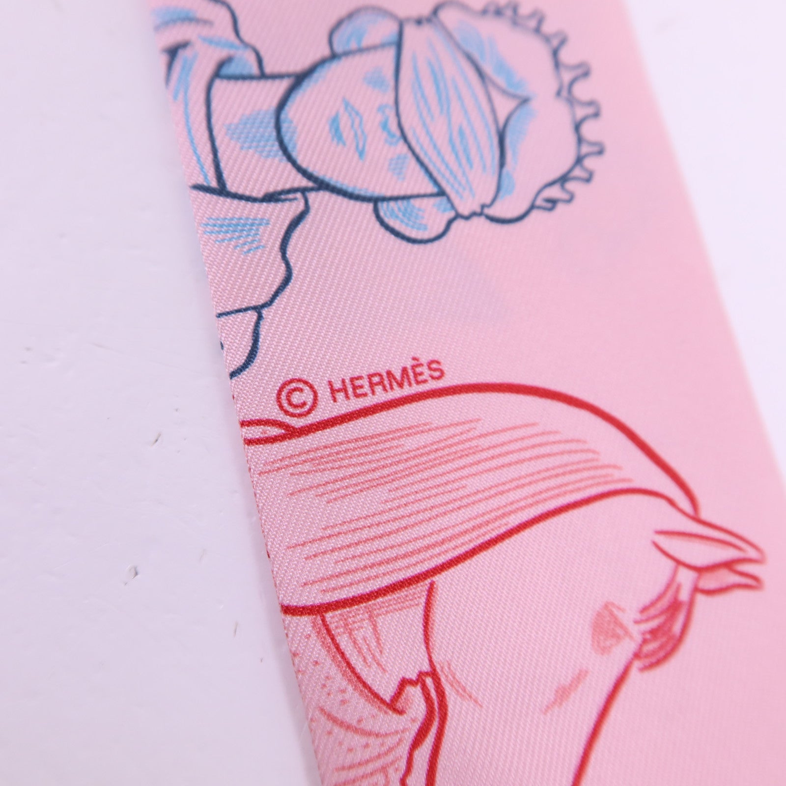 HERMES 絲質Twilly絲巾