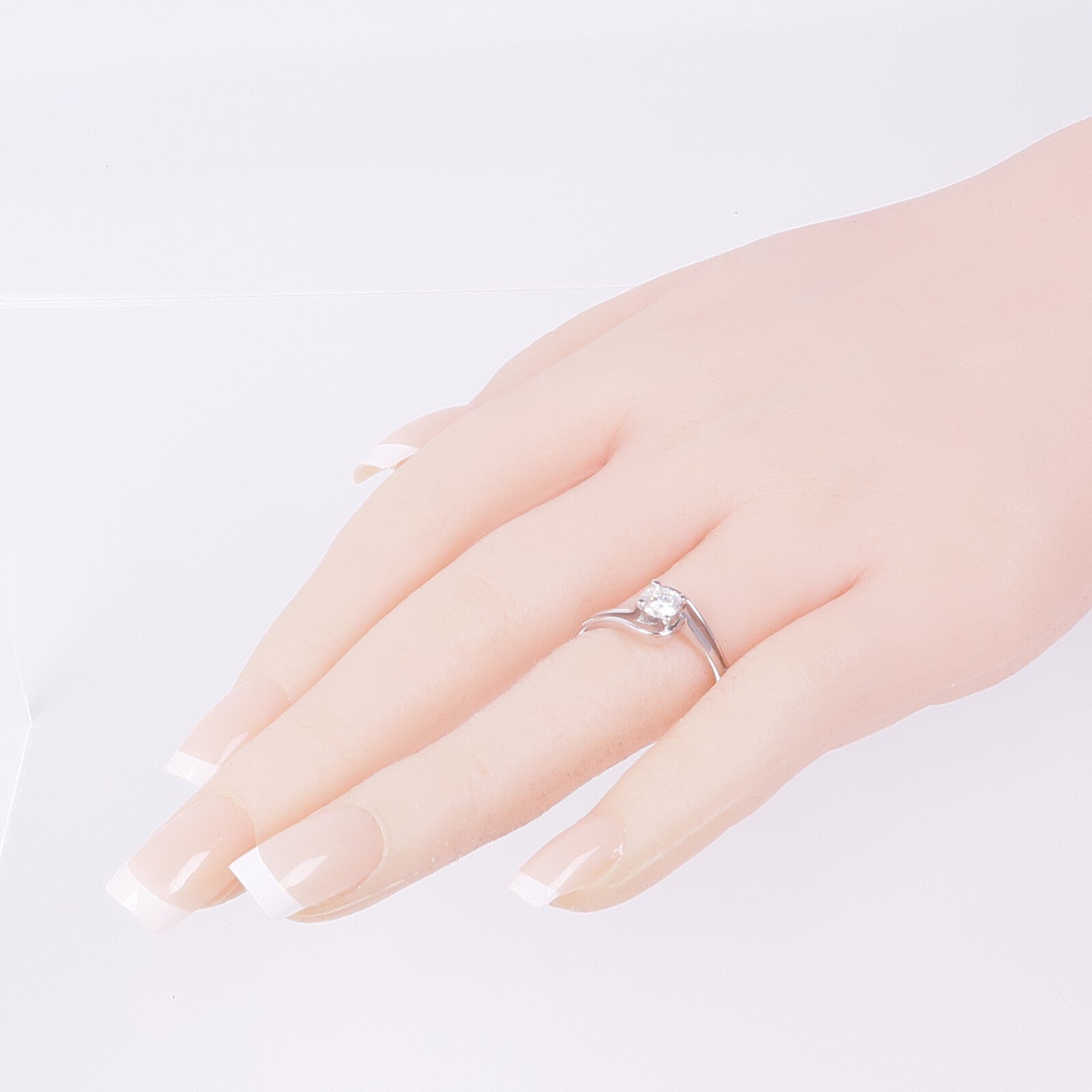 JEWELRY 18K白金Diamond Ring鑽石戒指US#8