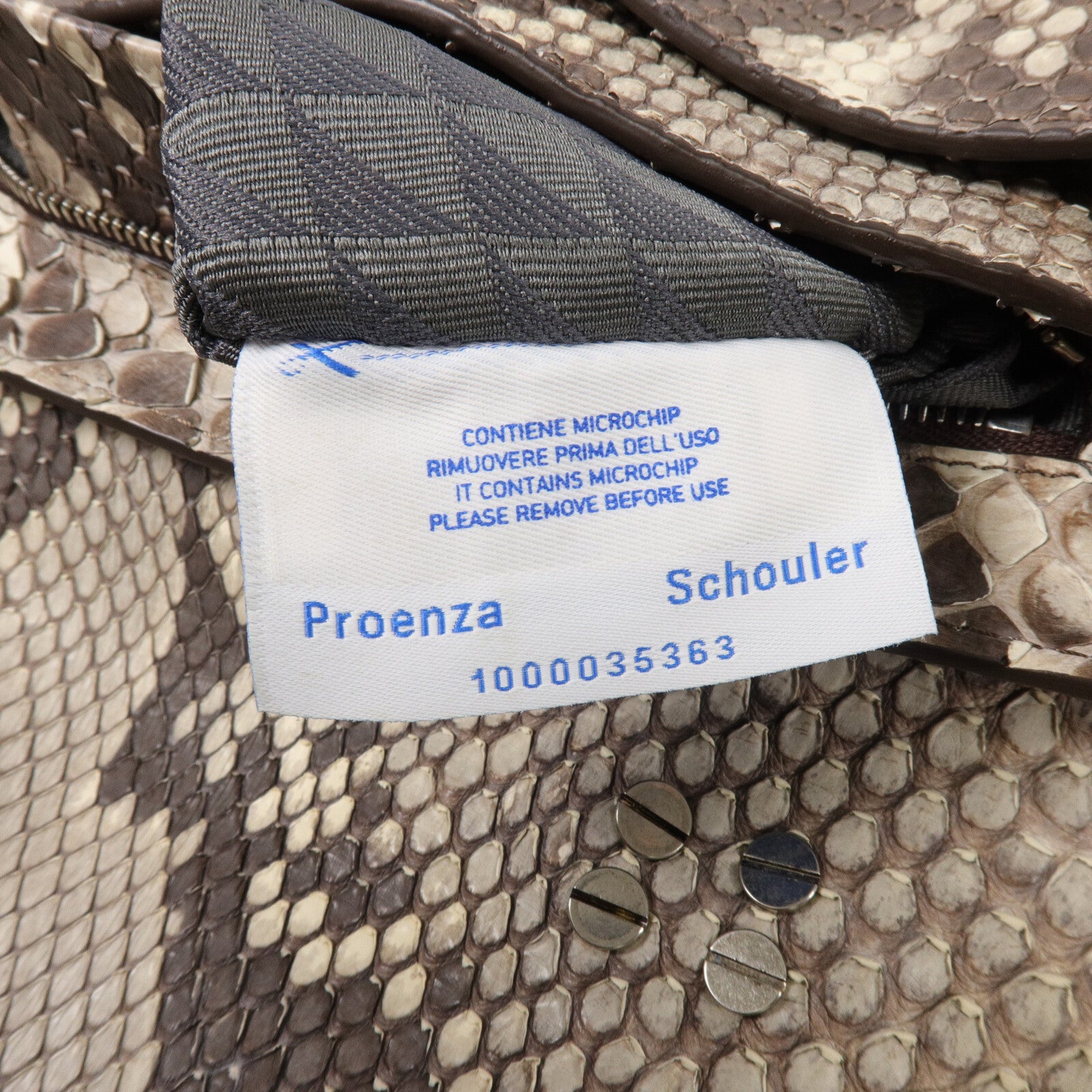 SELECTION 蛇皮皮革Proenza Schouler 2 Way Bag肩背袋