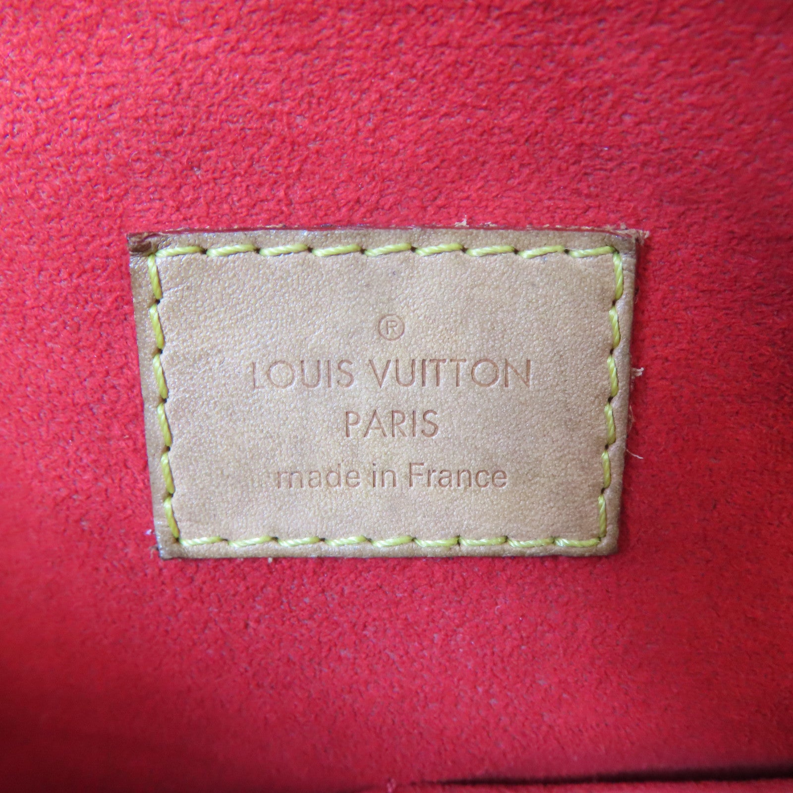 LOUIS VUITTON 【激減優惠】Monogram Pallas MM金扣手挽肩背兩用袋啡色/紅色