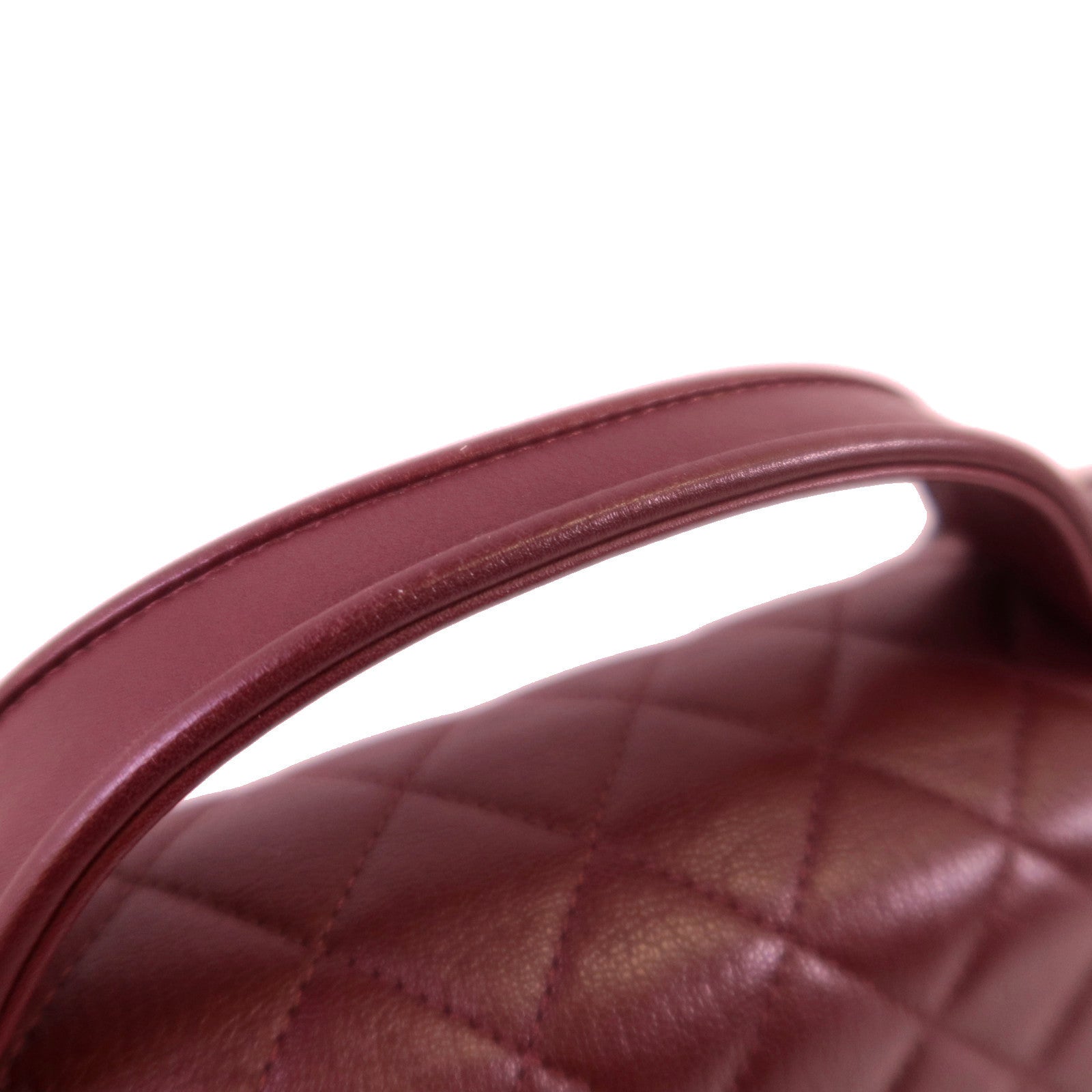 CHANEL 牛皮皮革CC University Flap Bag銀扣鏈帶手挽肩背兩用袋