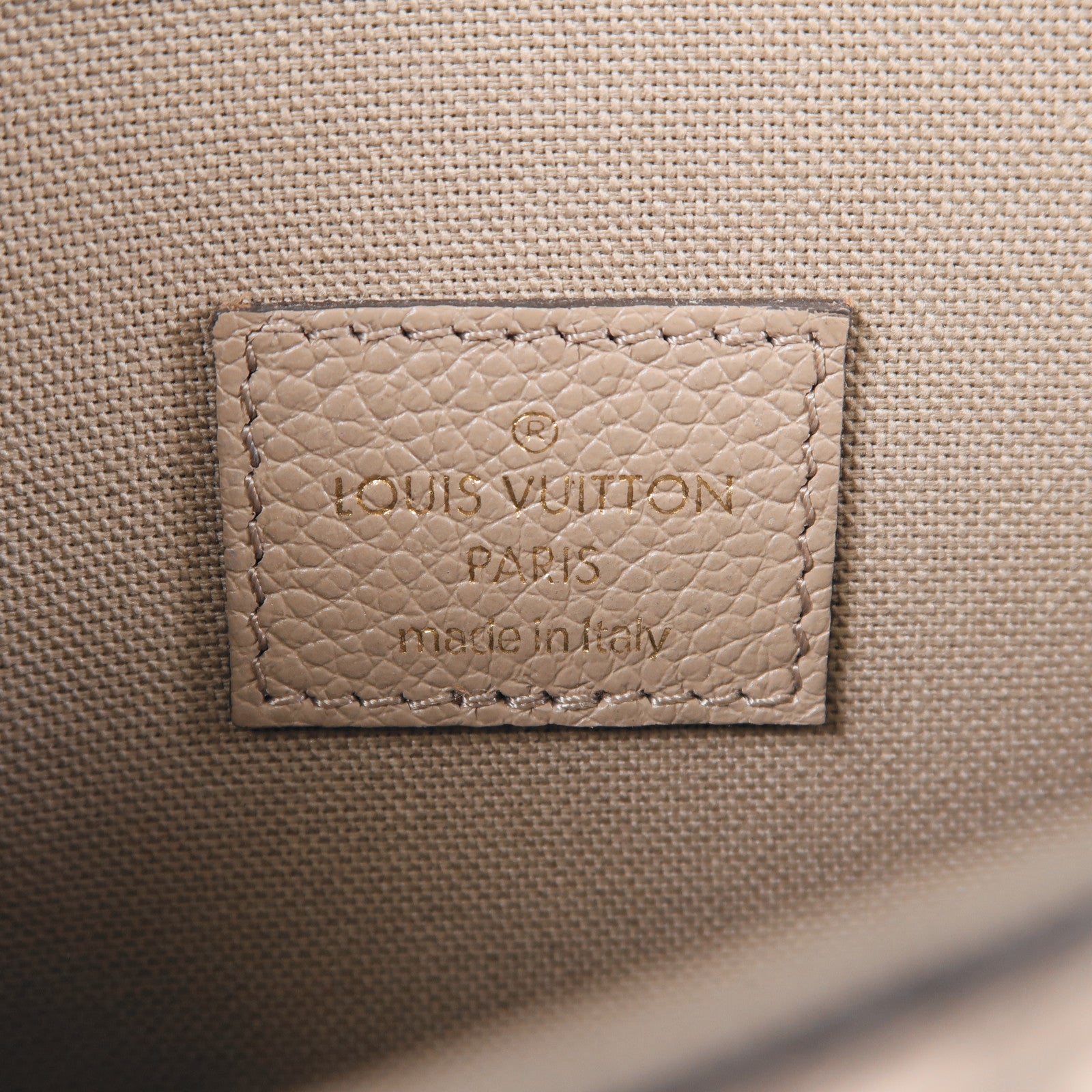 LOUIS VUITTON Monogram Empreinte Felicie Pochette金扣鏈帶肩背袋