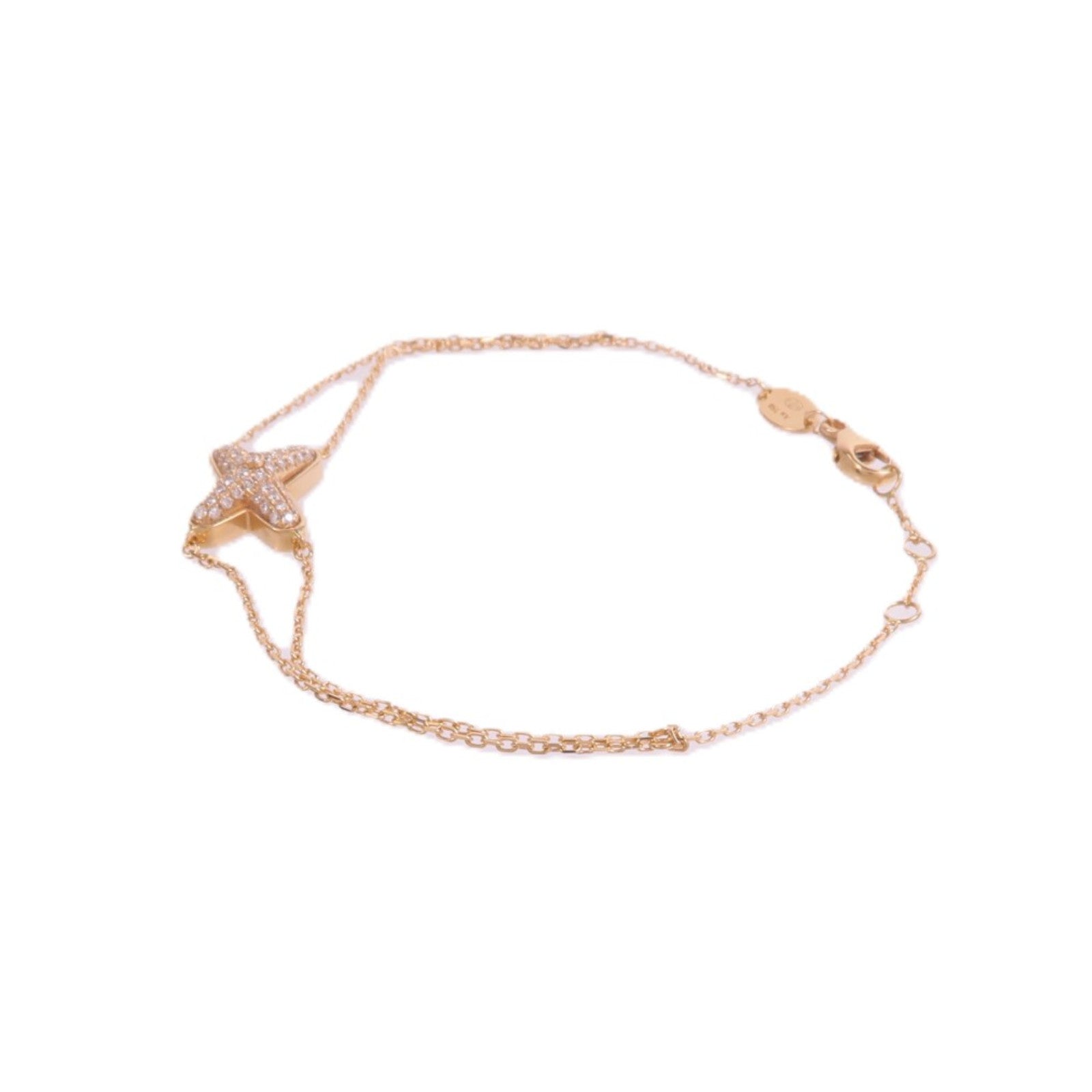 Chaumet 18K玫瑰金Jeux De Liens鑽石手鏈
