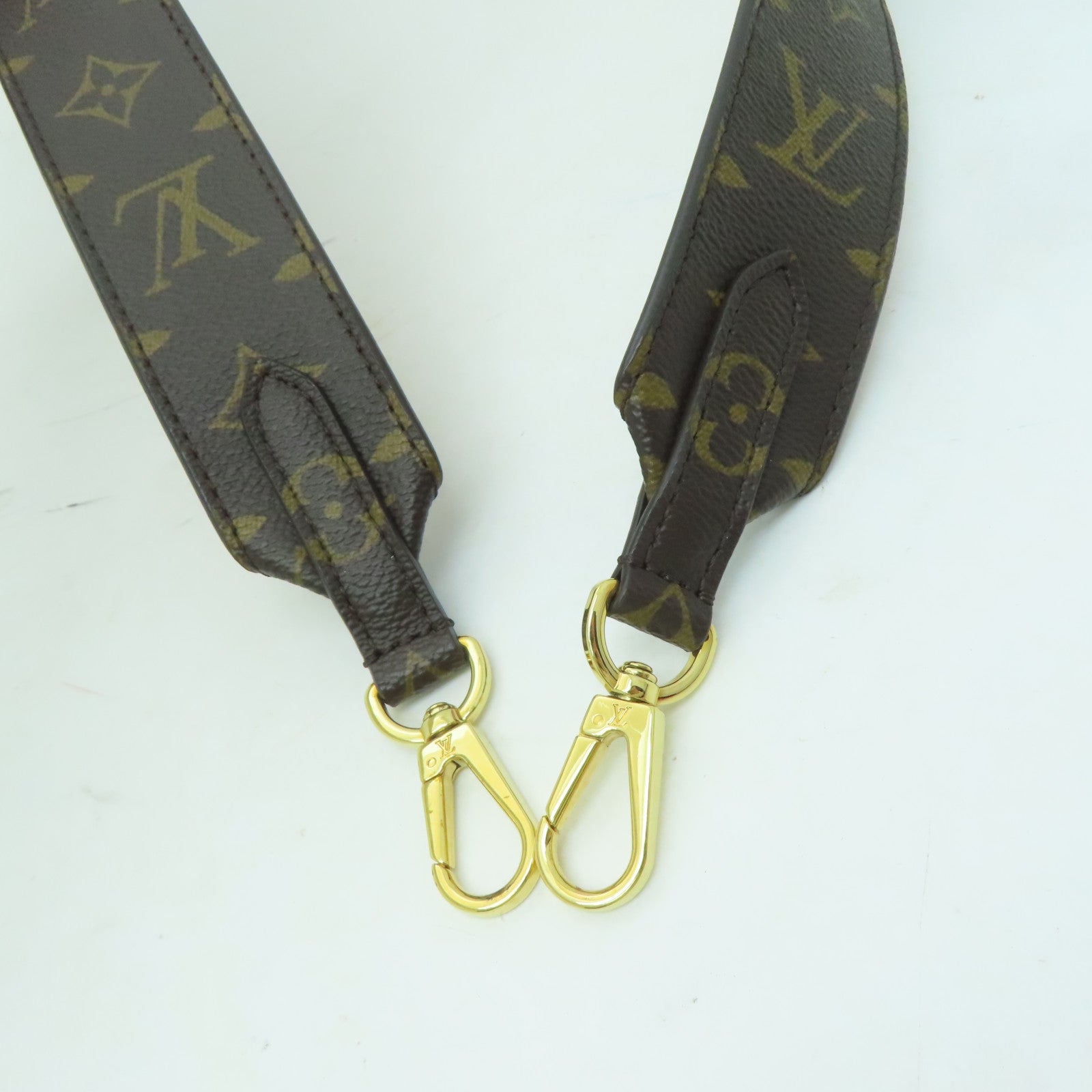 LOUIS VUITTON 【激減優惠】Monogram Shoulder Strap金扣肩背帶啡色/粉紅色