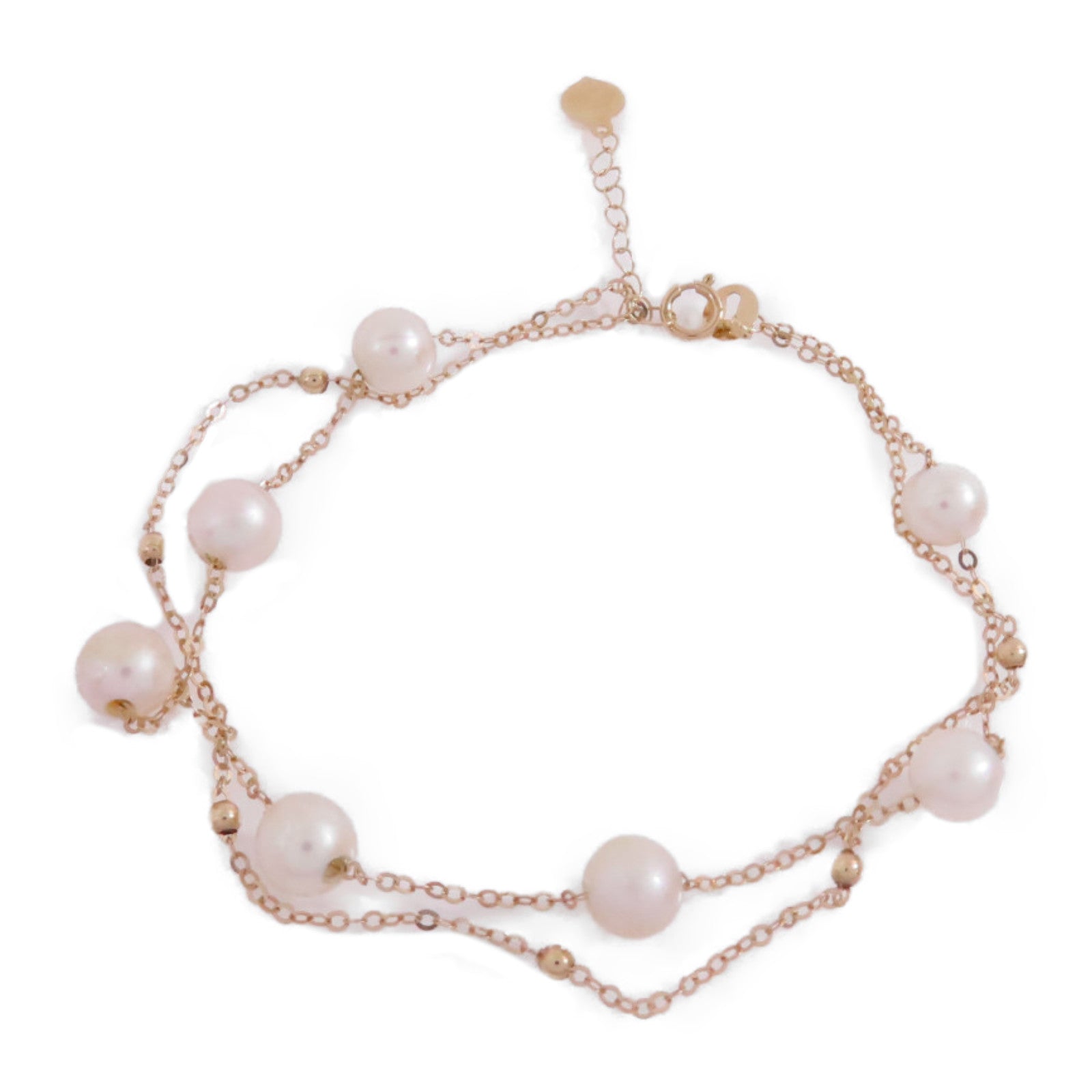 JEWELRY 18K玫瑰金/珍珠Pearl Bracelet金扣手鏈