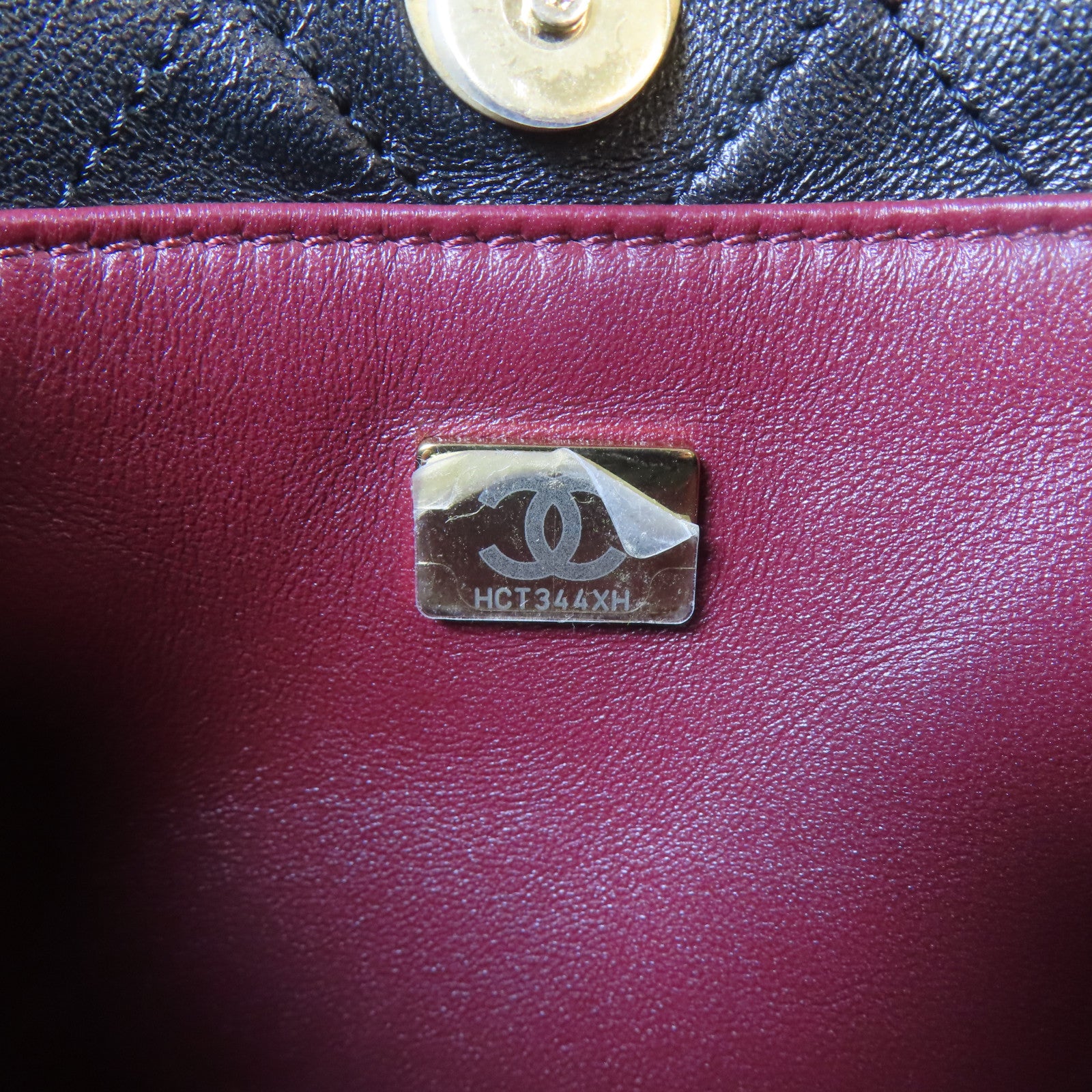 CHANEL 【激減優惠】菱格羊皮皮革Bucket Bag金扣鏈帶肩背袋黑色