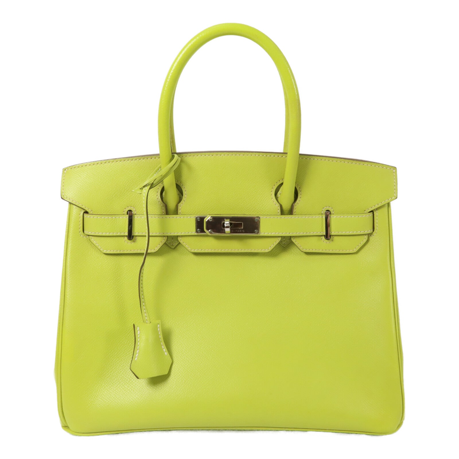 HERMES Epsom皮革Birkin 30 Candy手挽袋Kiwi