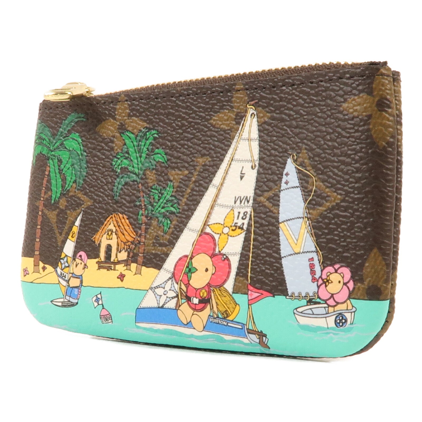 LOUIS VUITTON Monogram Key Pouch金扣零錢包