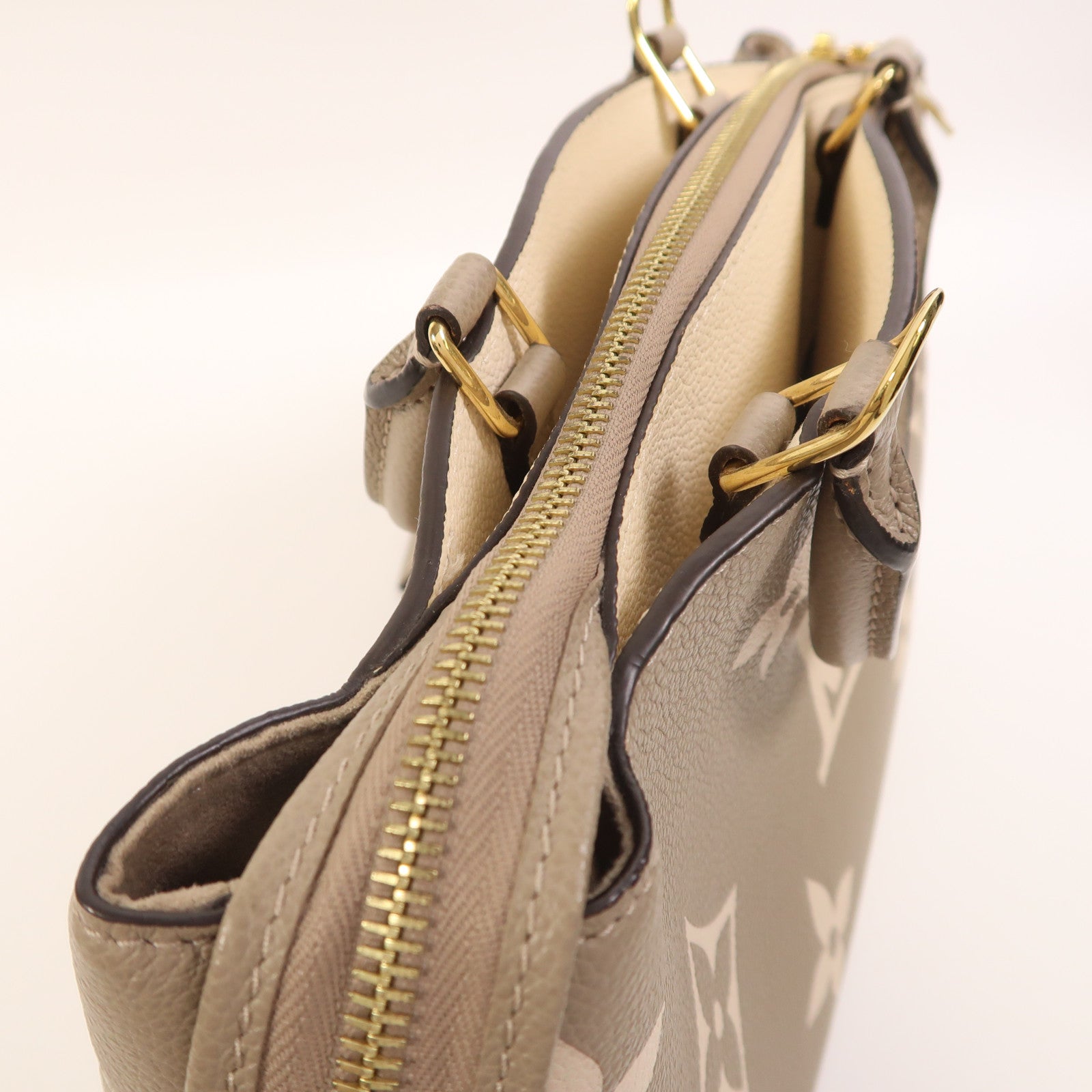 LOUIS VUITTON Monogram Empreinte Petit Palais金扣手挽肩背兩用袋