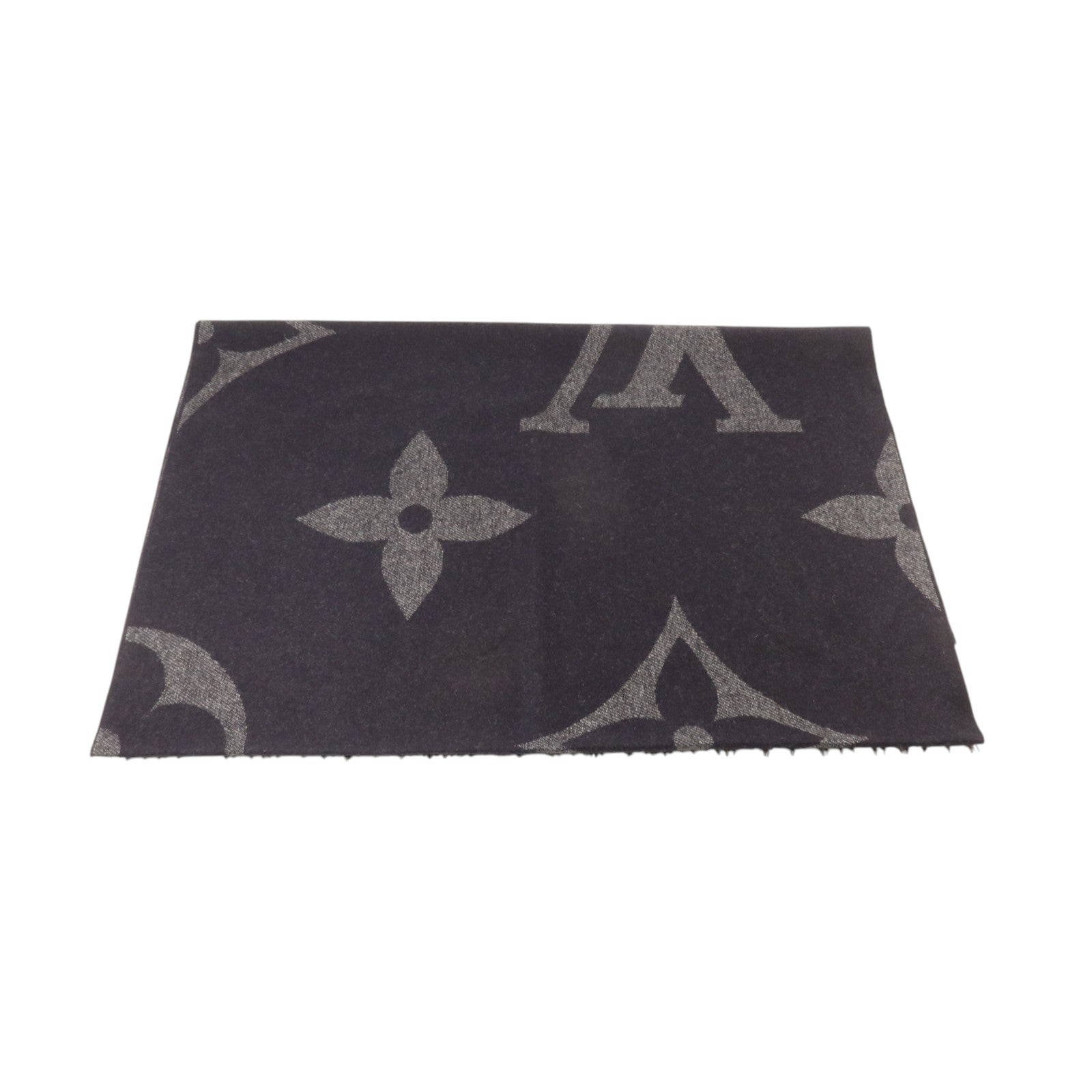LOUIS VUITTON 羊絨Monogram Giant Scarf圍巾