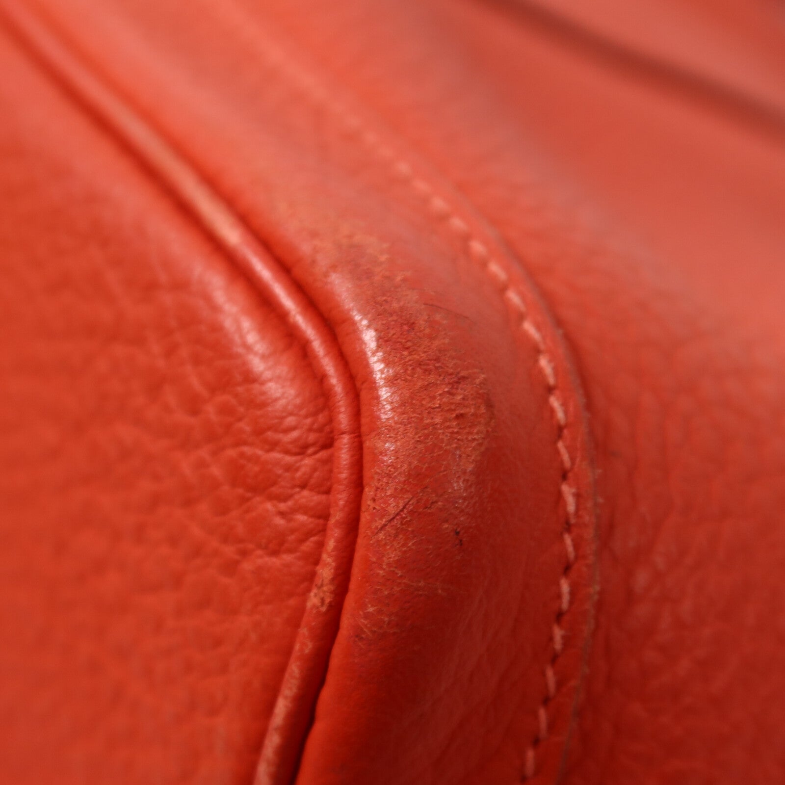 HERMES Clemence皮革Garden Party PM手挽袋Rouge Tomate