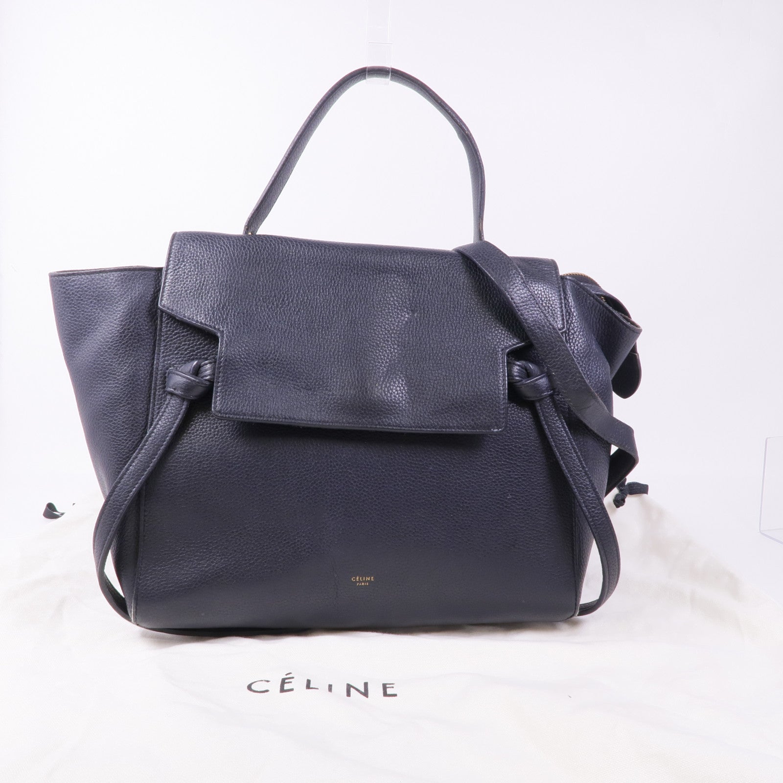 CELINE 牛皮皮革2 way Shoulder Bag金扣手挽肩背兩用袋