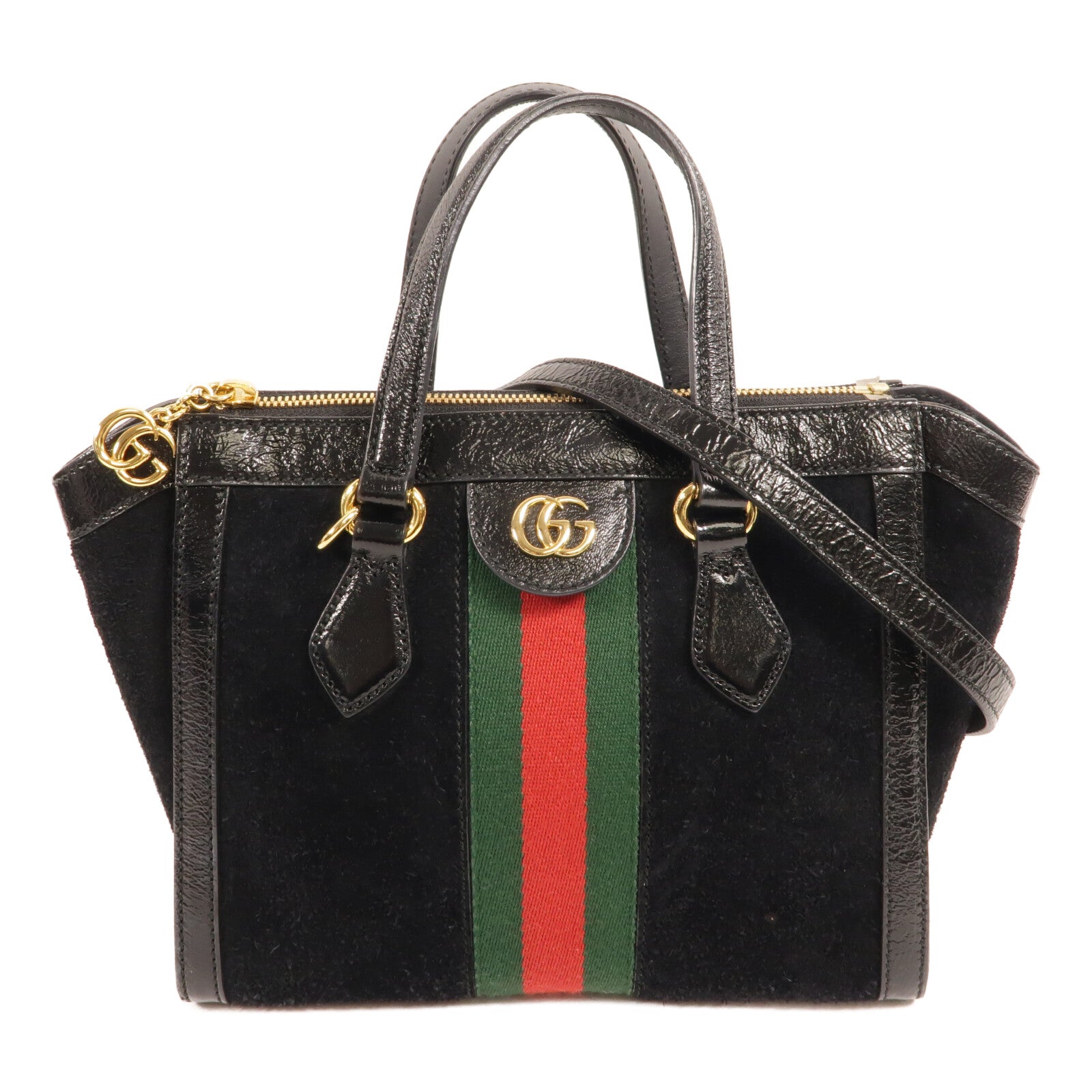 GUCCI 麂皮/牛皮皮革Supreme Ophidia Small Tote Bag手挽肩背兩用袋