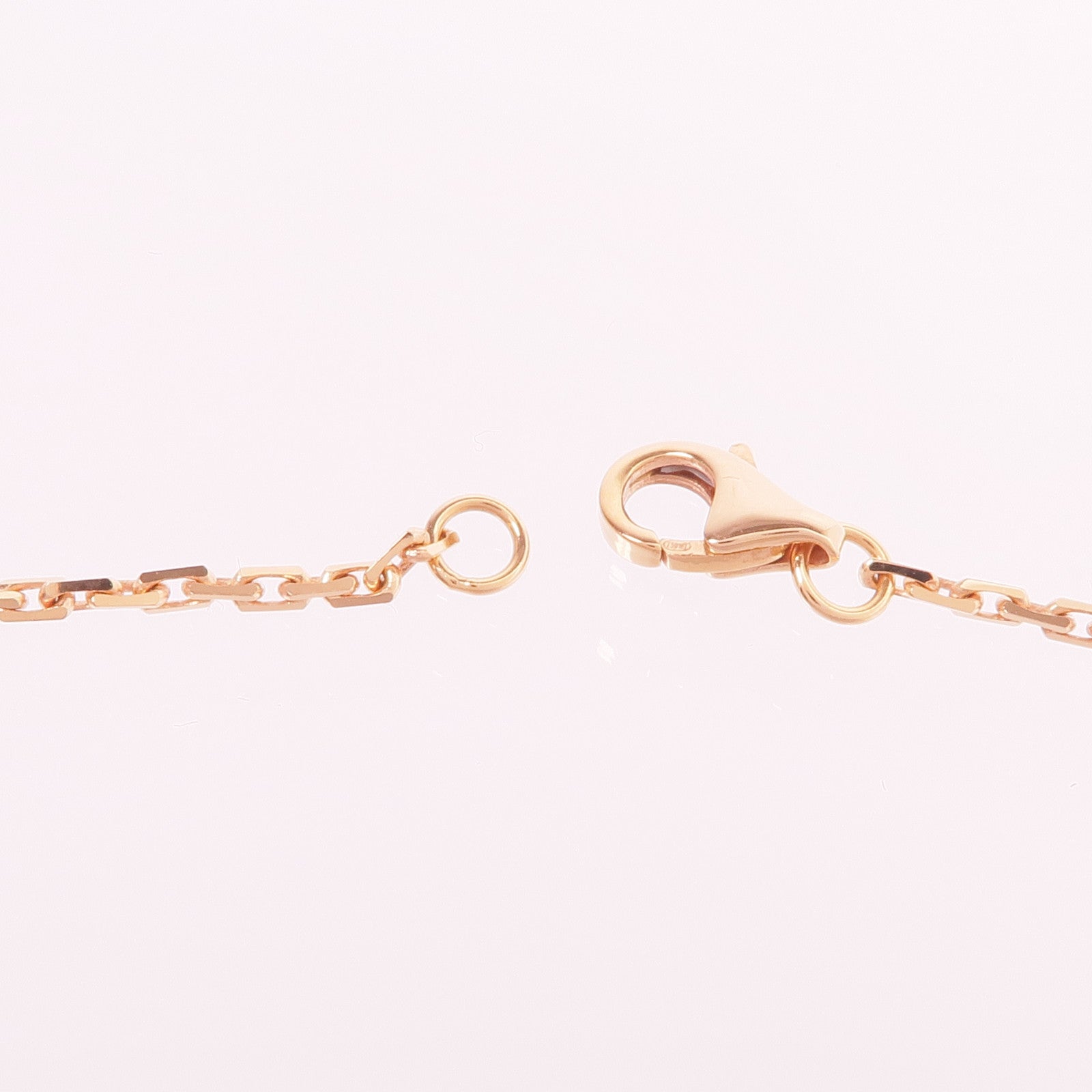 CARTIER 18K玫瑰金Love Pendant Half-Paved鑽石項鍊