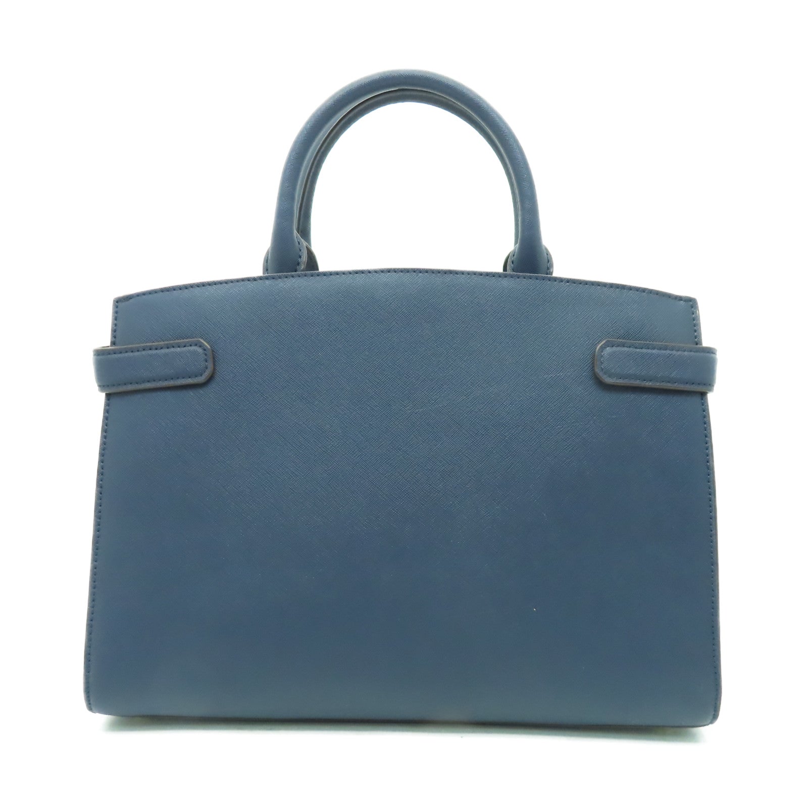 Michael Kors 【激減優惠】牛皮皮革Shoulder Bag金扣手挽肩背兩用袋藍色