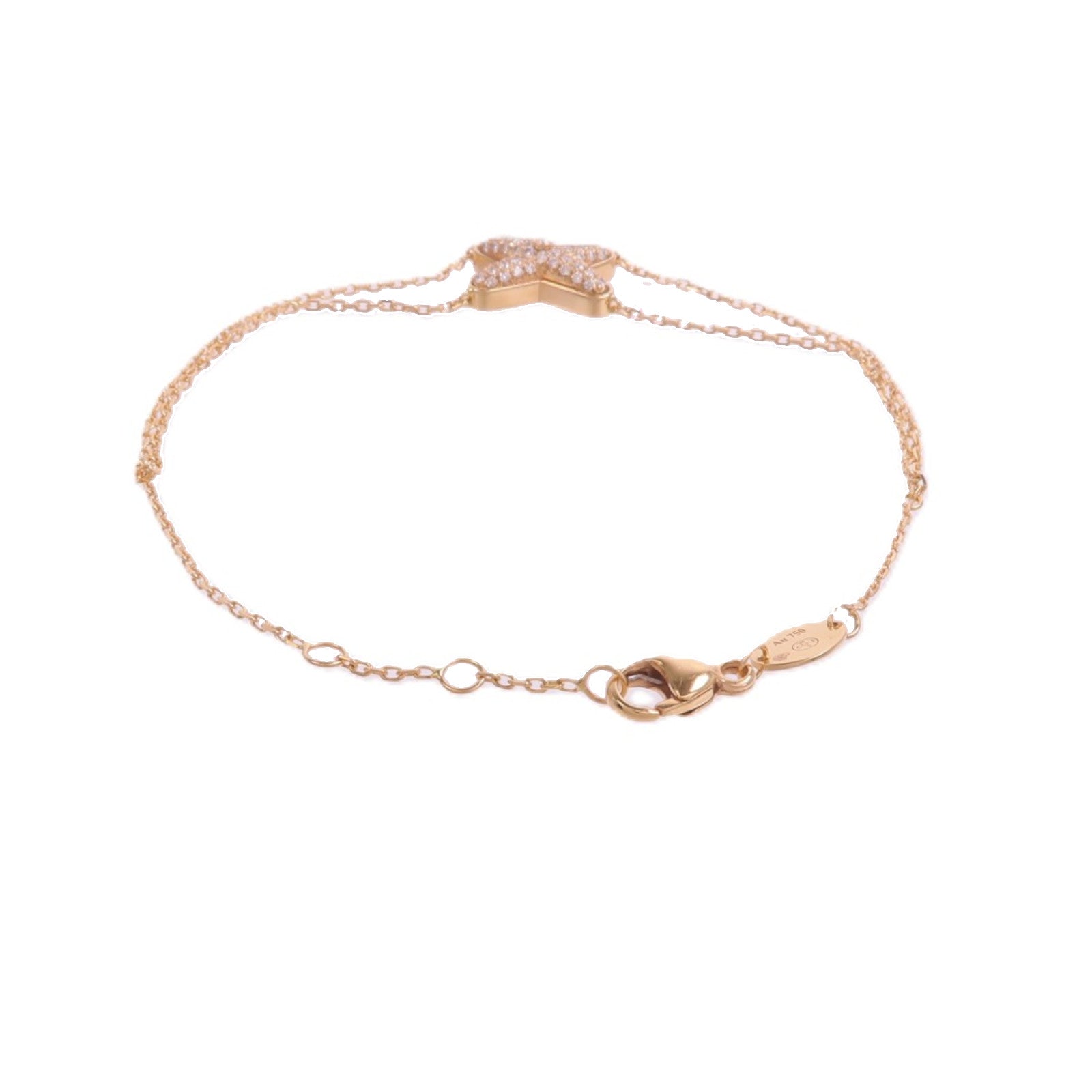 Chaumet 18K玫瑰金Jeux De Liens鑽石手鏈