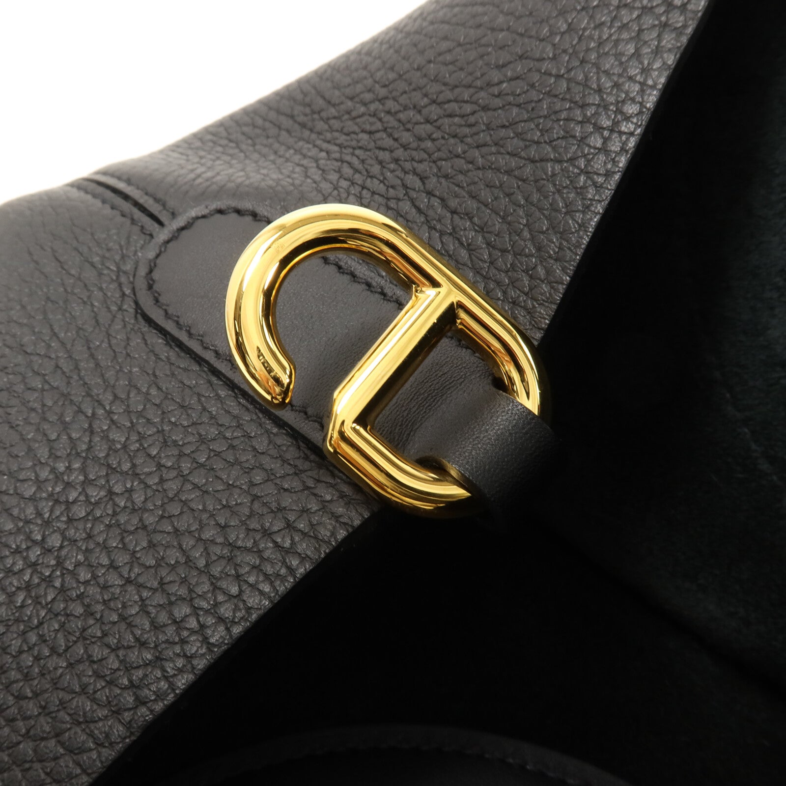 HERMES Clemence皮革In The Loop 23手挽袋Noir