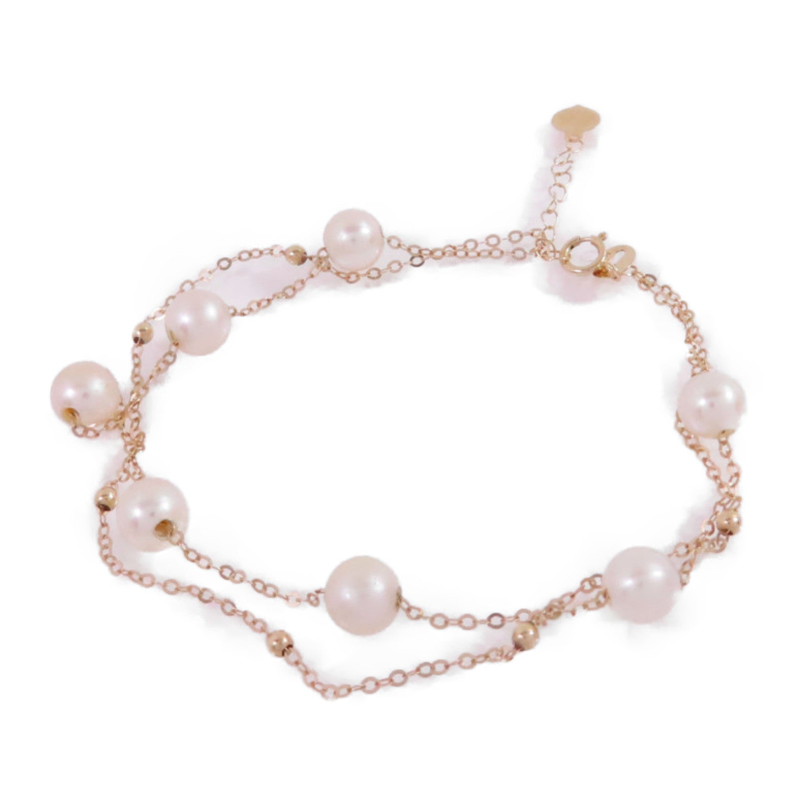 JEWELRY 18K玫瑰金/珍珠Pearl Bracelet金扣手鏈