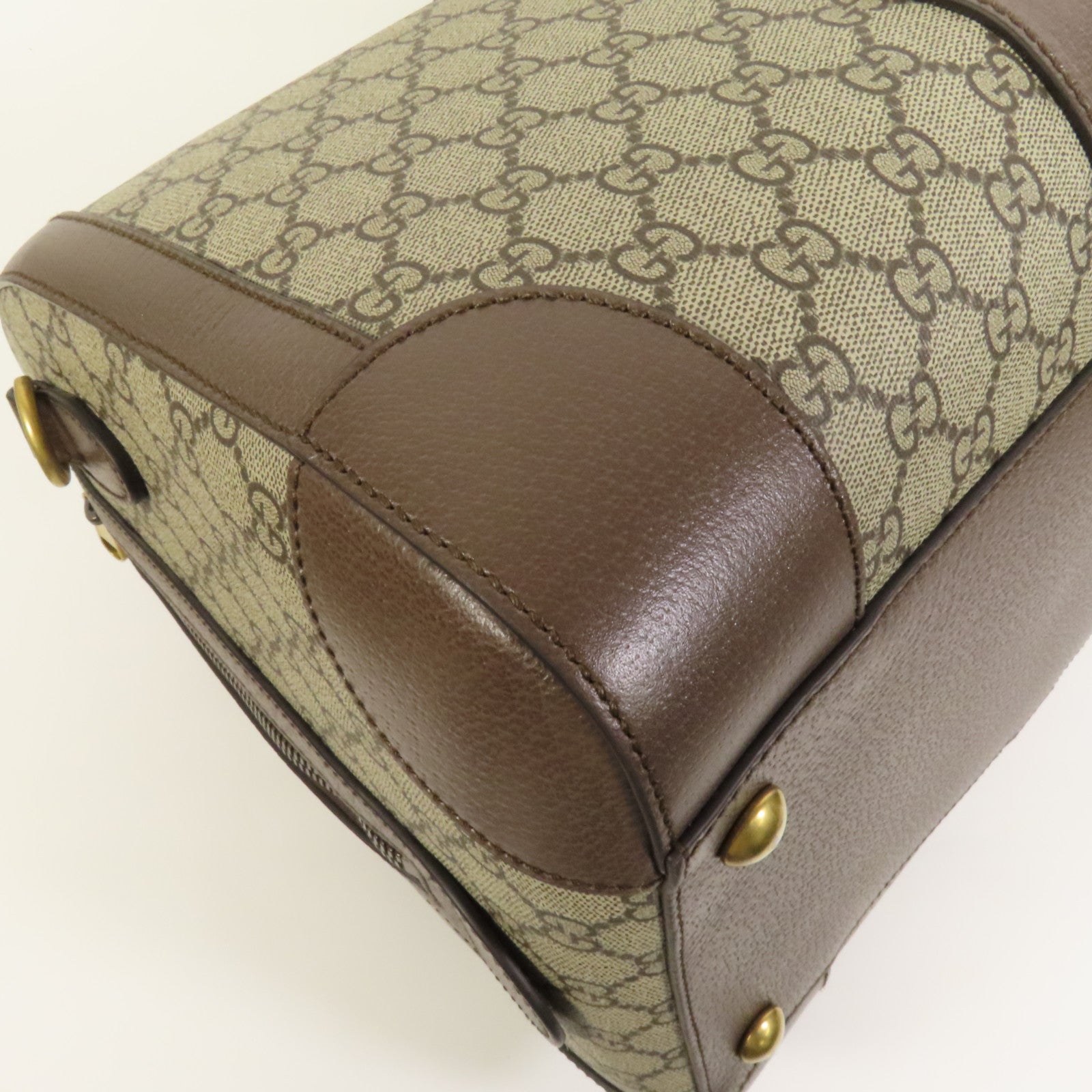 GUCCI 【激減優惠】塗層帆布Savoy Medium Duffel金扣手挽肩背兩用袋