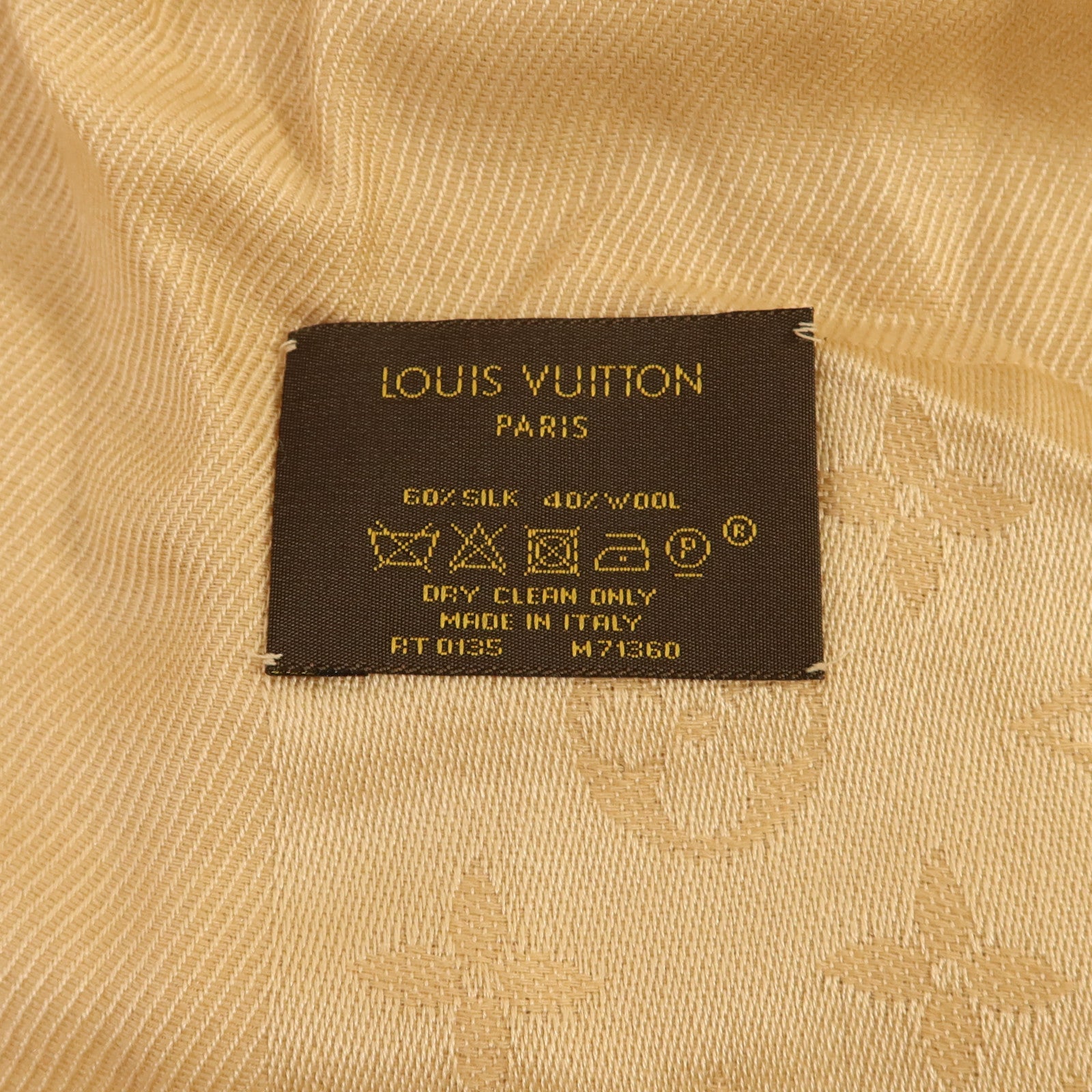 LOUIS VUITTON 羊毛/絲質Scarf絲巾