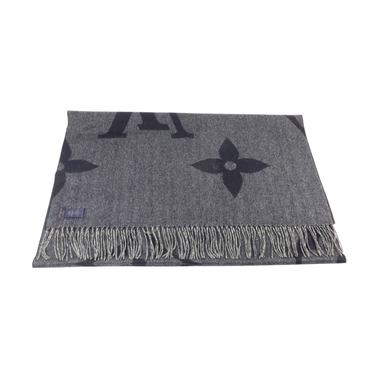 LOUIS VUITTON 羊絨Monogram Giant Scarf圍巾