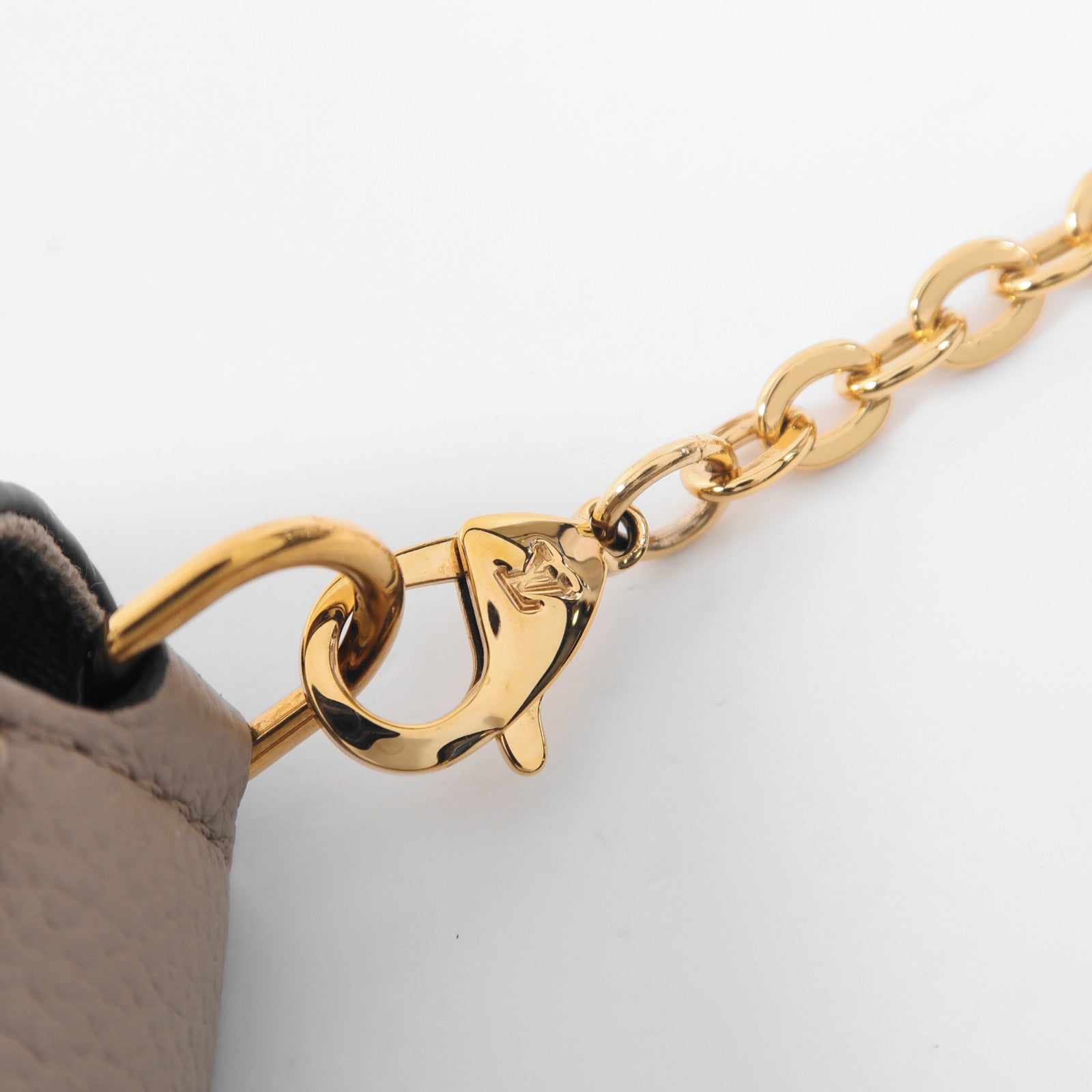 LOUIS VUITTON Monogram Empreinte Felicie Pochette金扣鏈帶肩背袋