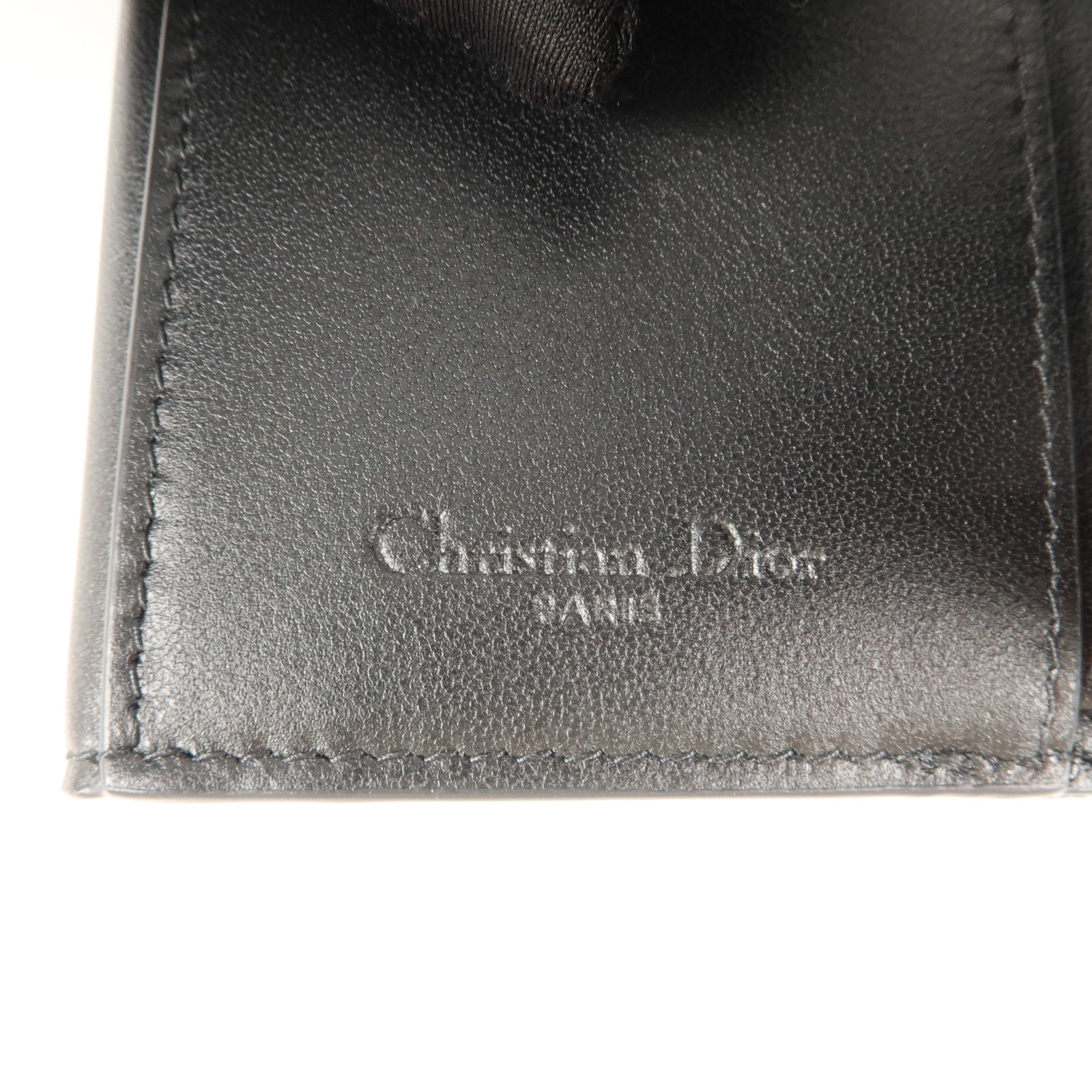 Dior 羊皮皮革Mini Lady Dior Gardenia Wallet錢包
