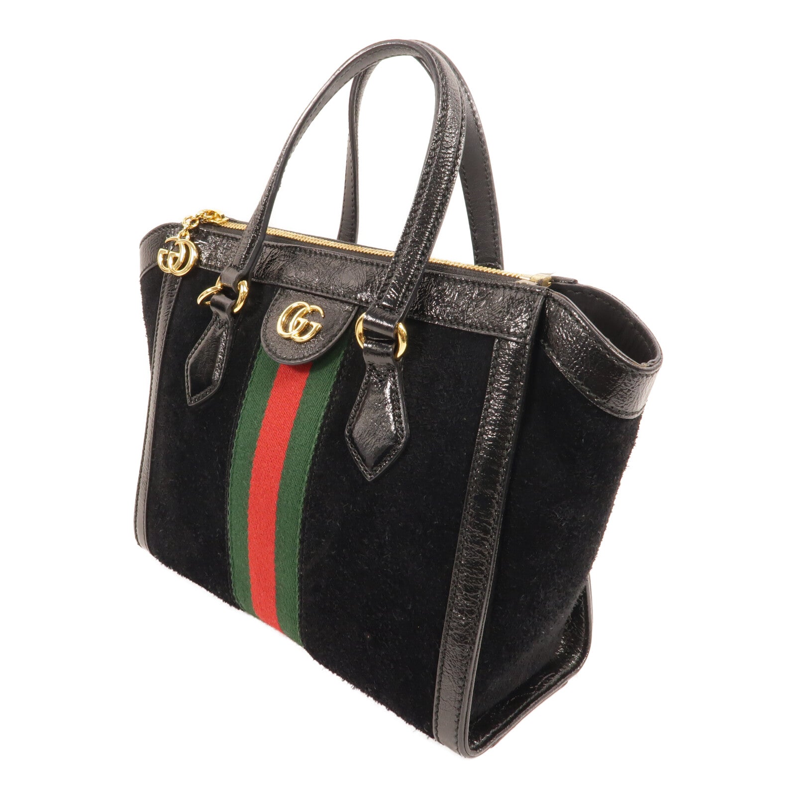 GUCCI 麂皮/牛皮皮革Supreme Ophidia Small Tote Bag手挽肩背兩用袋
