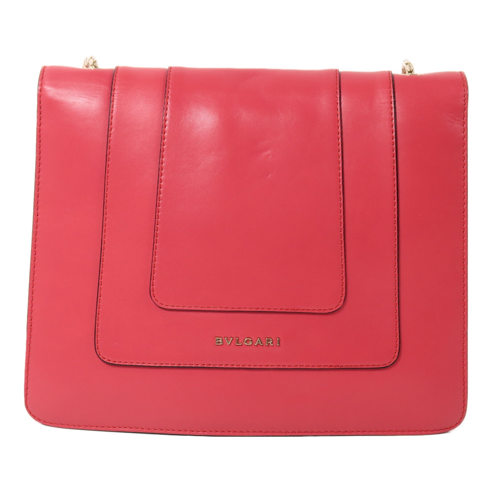 BVLGARI 牛皮皮革Shoulder Bag鏈帶肩背袋