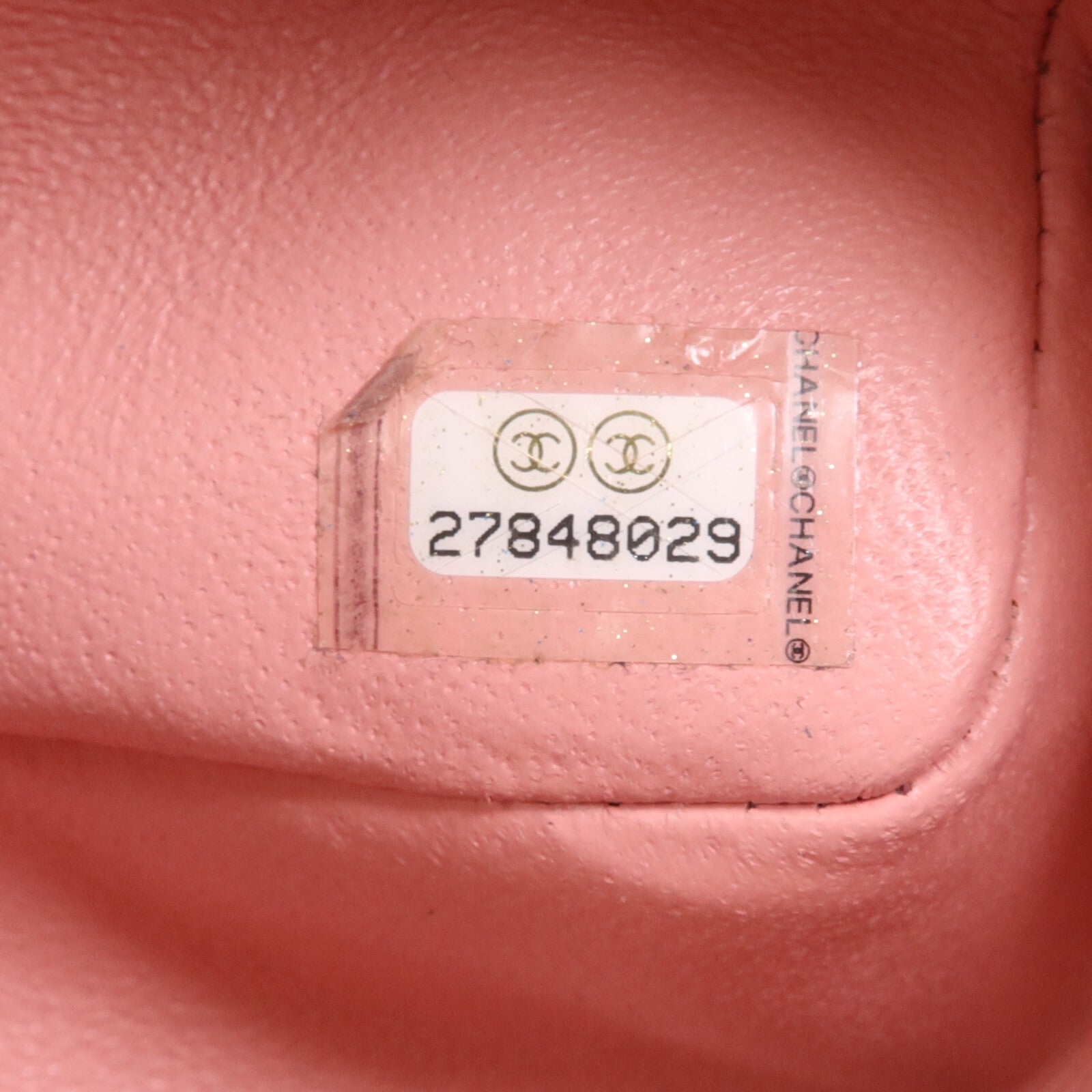 CHANEL 羊皮皮革Mini Classic 17金扣鏈帶肩背袋