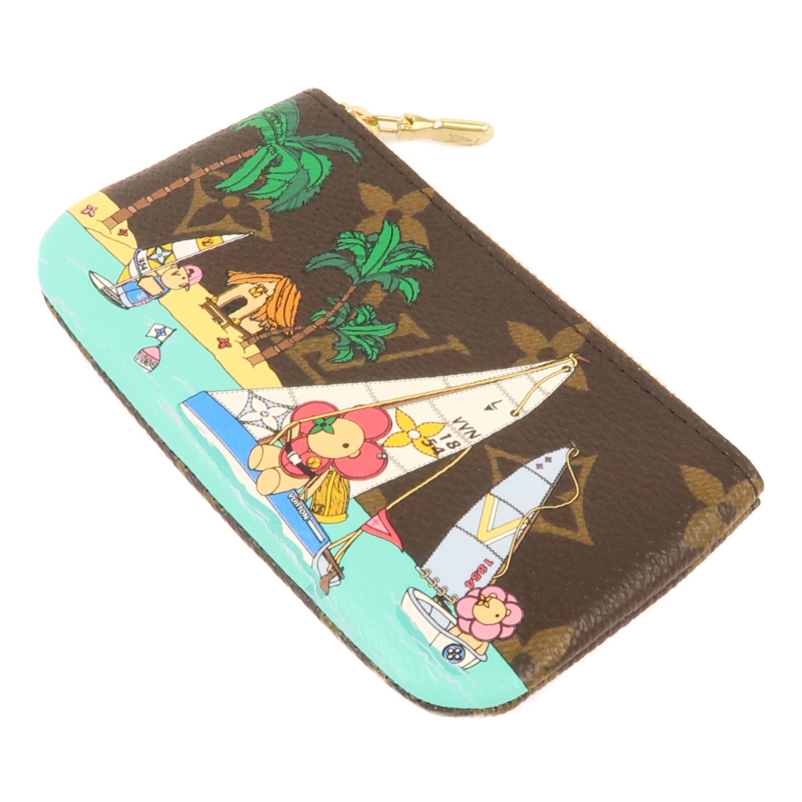 LOUIS VUITTON Monogram Key Pouch金扣零錢包