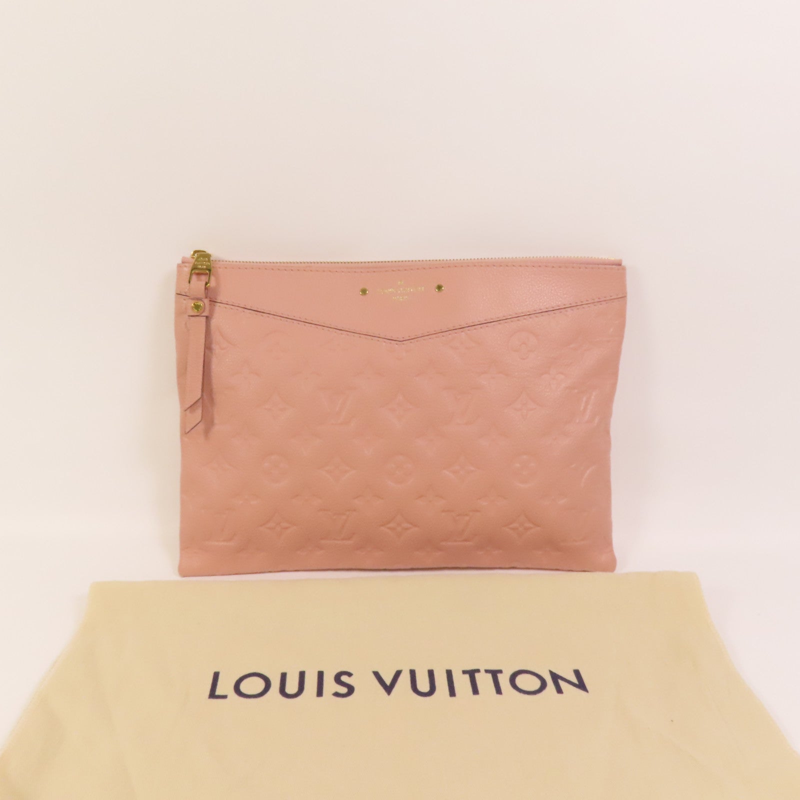 LOUIS VUITTON Monogram Empreinte Daily Pouch金扣手拿包