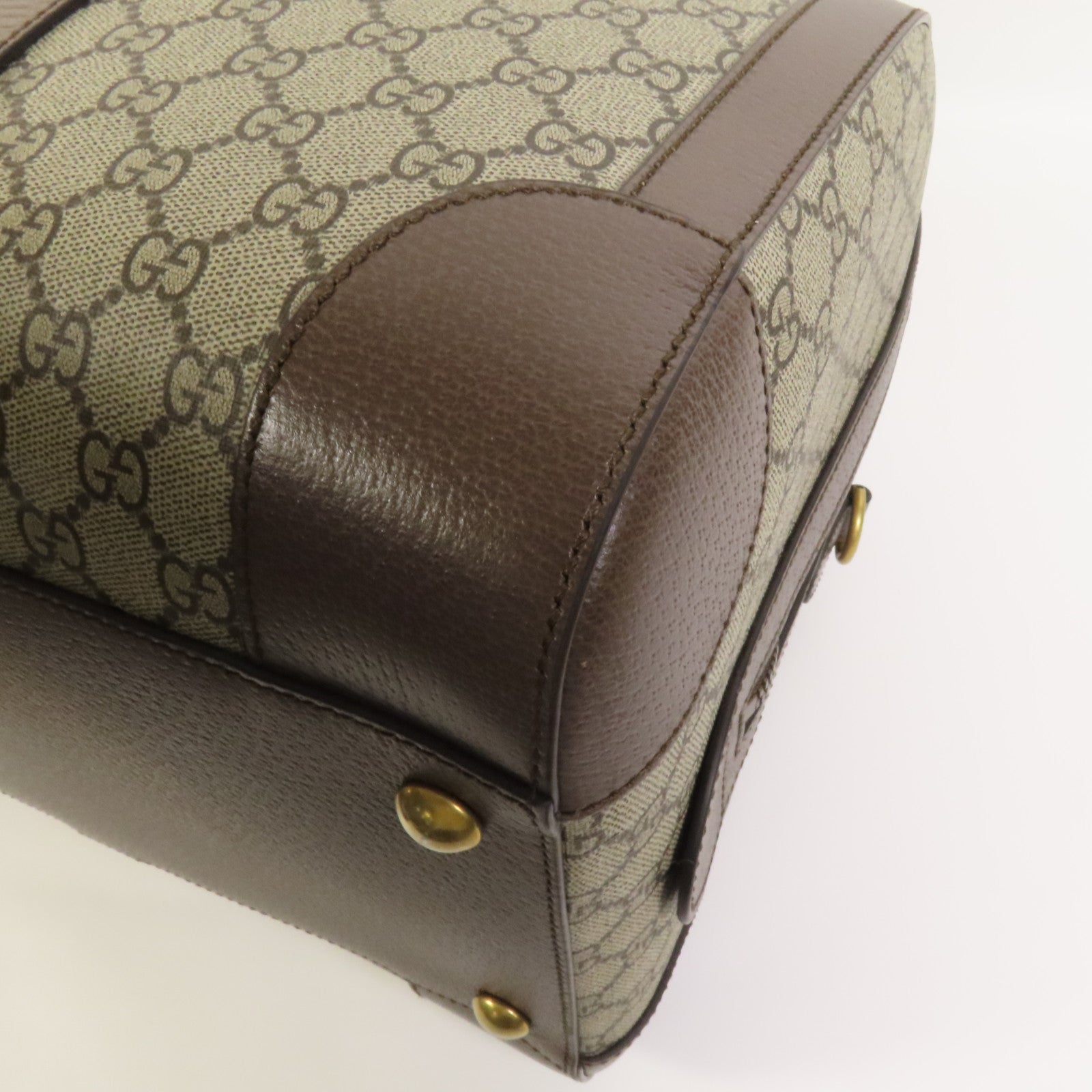 GUCCI 【激減優惠】塗層帆布Savoy Medium Duffel金扣手挽肩背兩用袋
