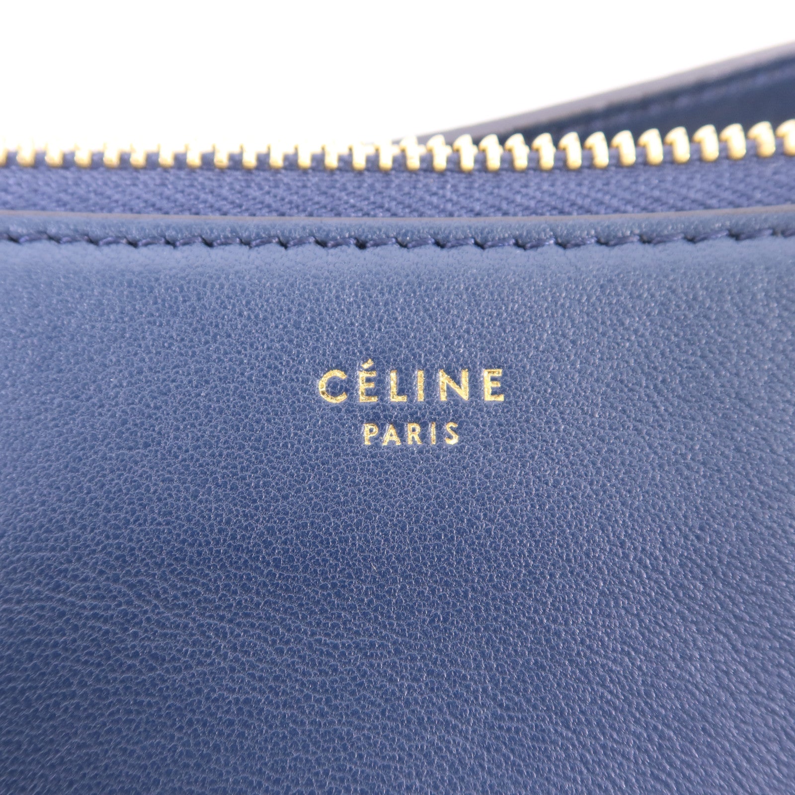 CELINE 羊皮皮革Trio Bag金扣肩背袋