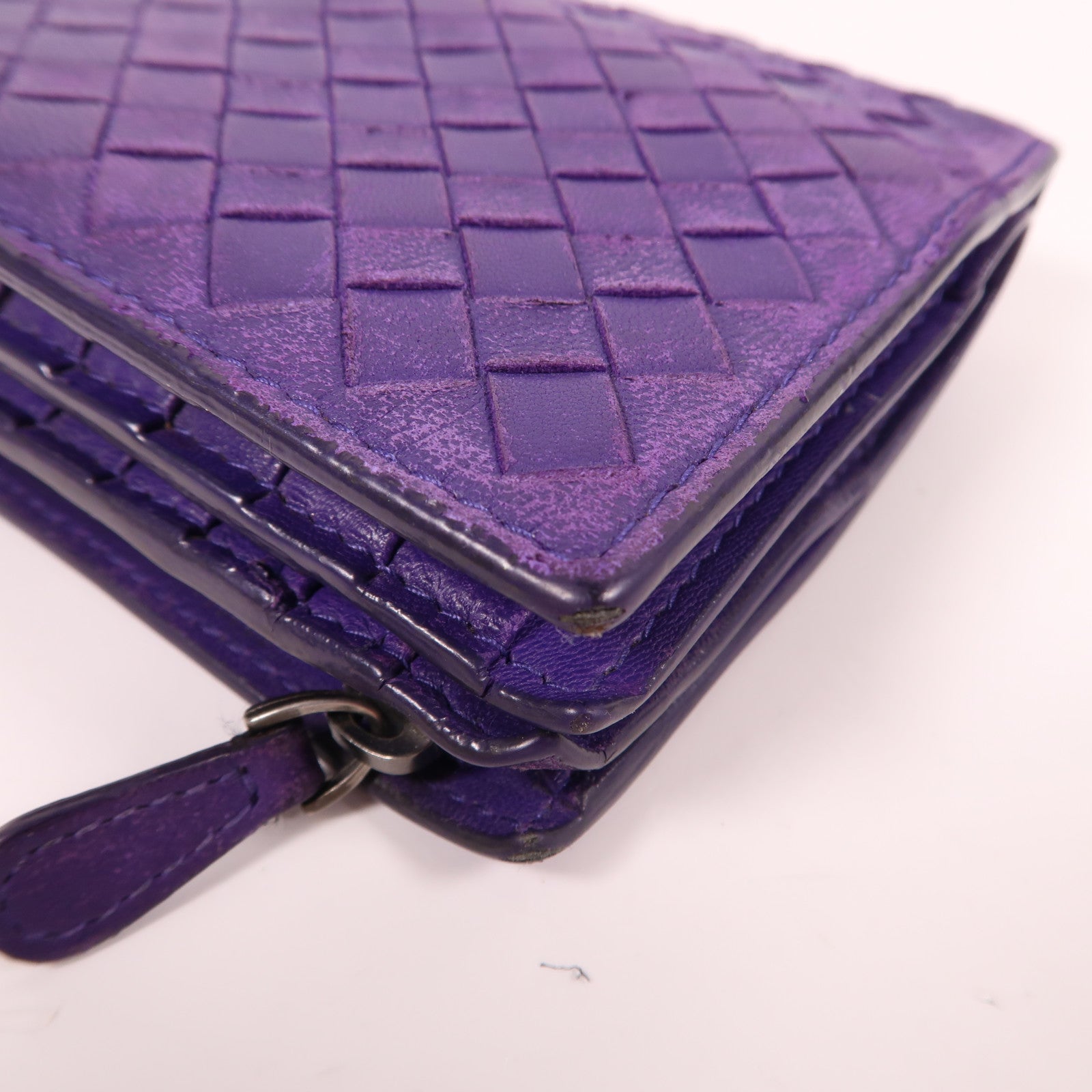 BOTTEGA VENETA 織紋皮革Wallet錢包紫色
