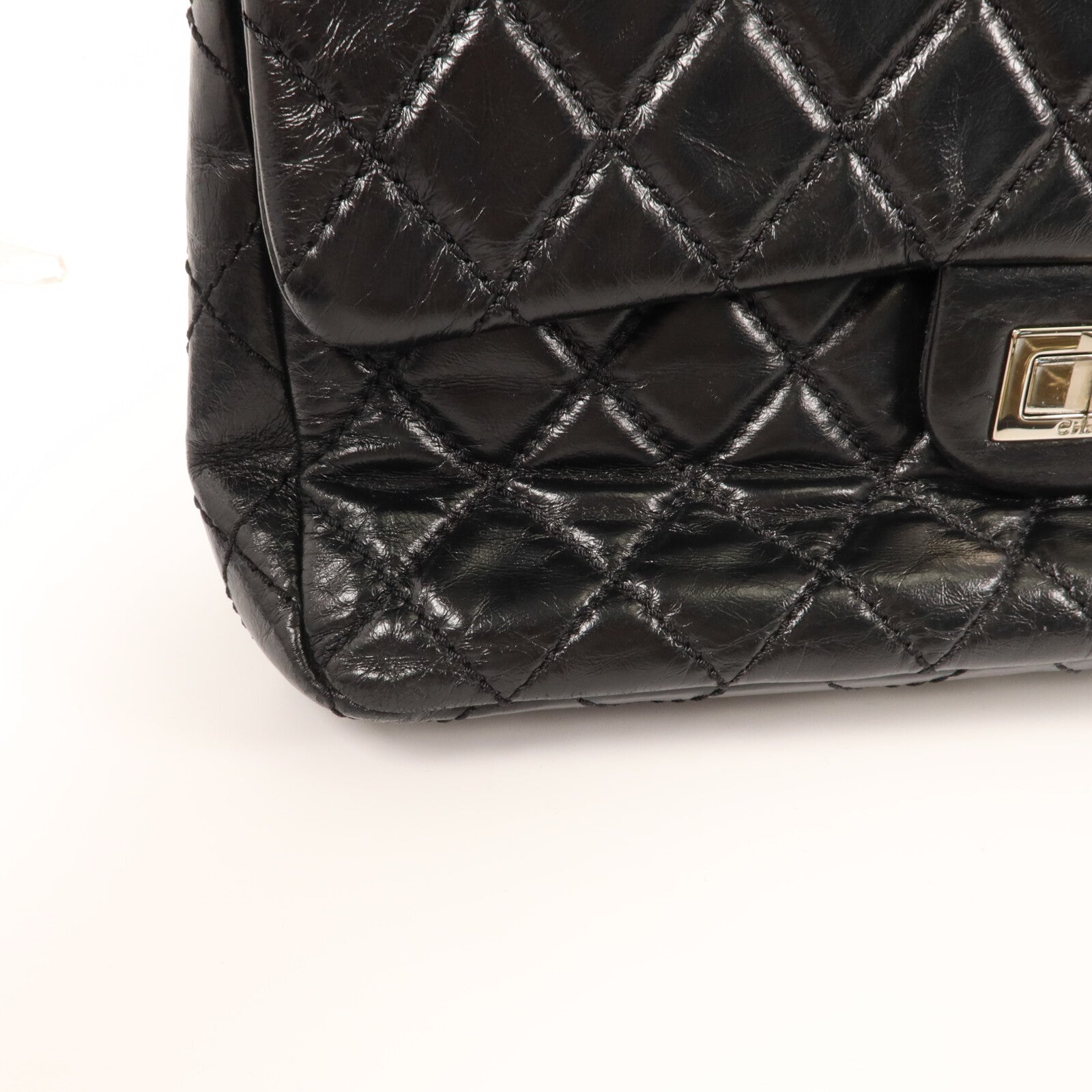 CHANEL 牛皮皮革2.55鏈帶肩背袋