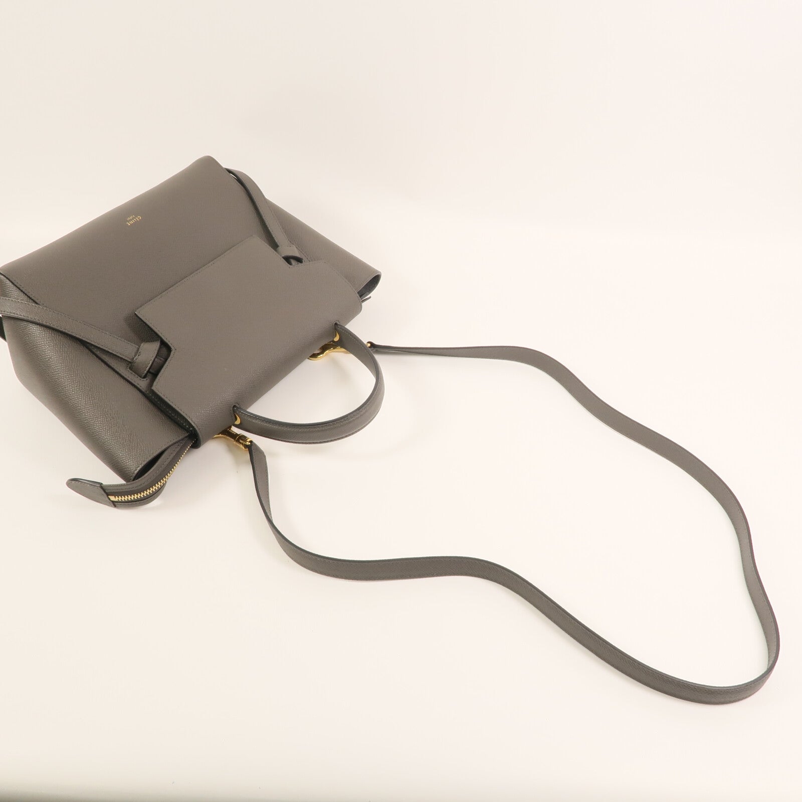 CELINE 牛皮皮革Belt Bag金扣手挽肩背兩用袋