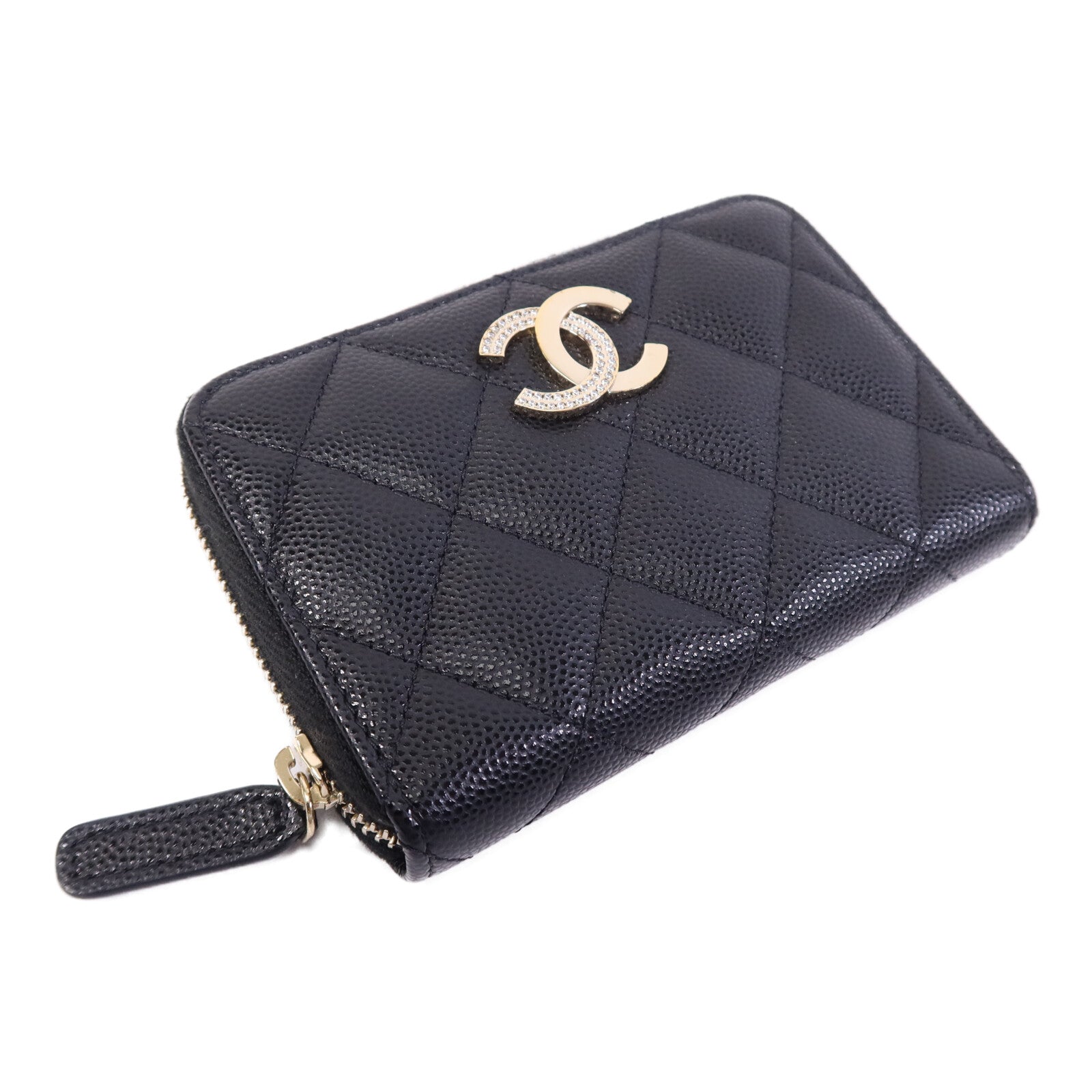 CHANEL 牛皮皮革Card Case金扣卡片套