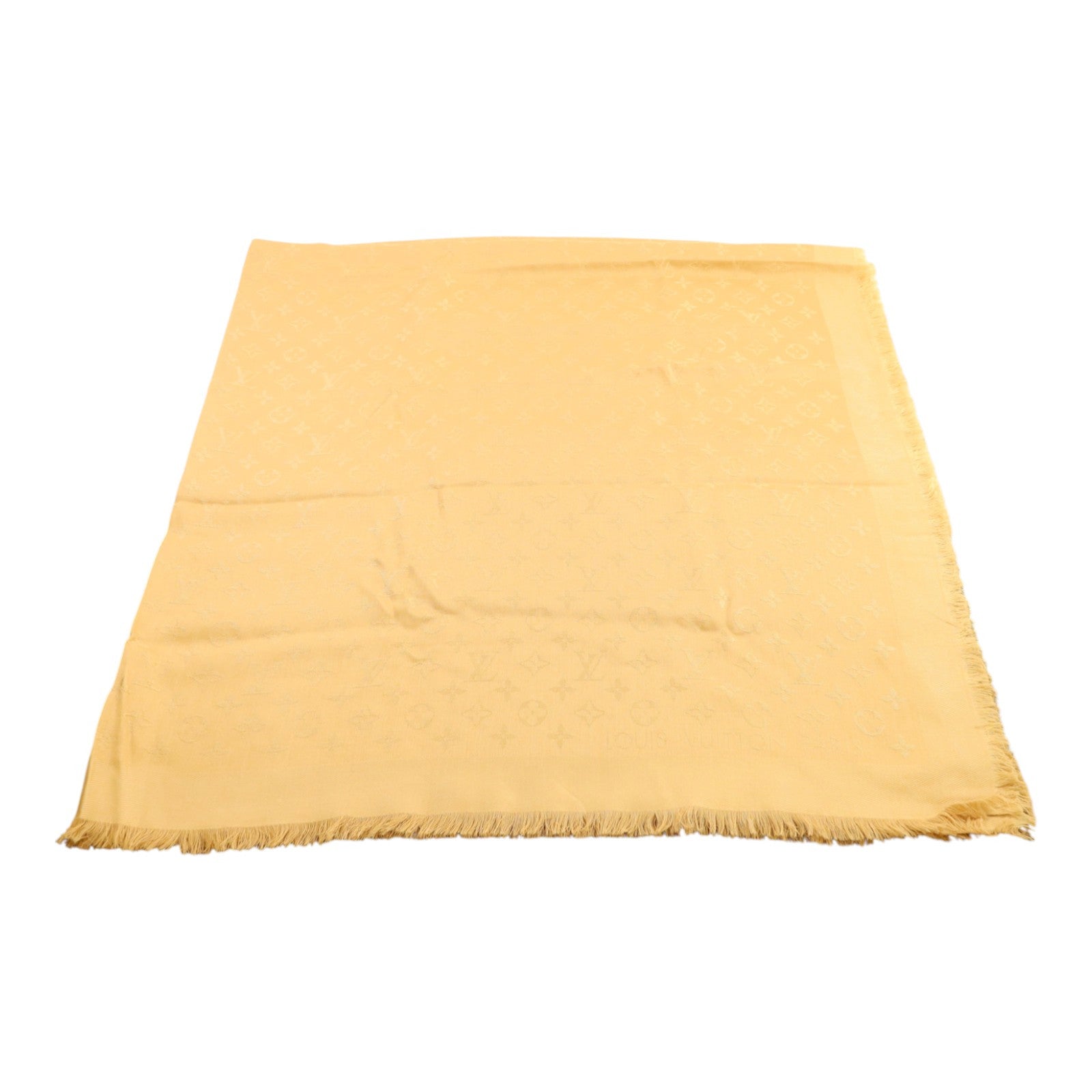 LOUIS VUITTON 羊毛/絲質Scarf絲巾