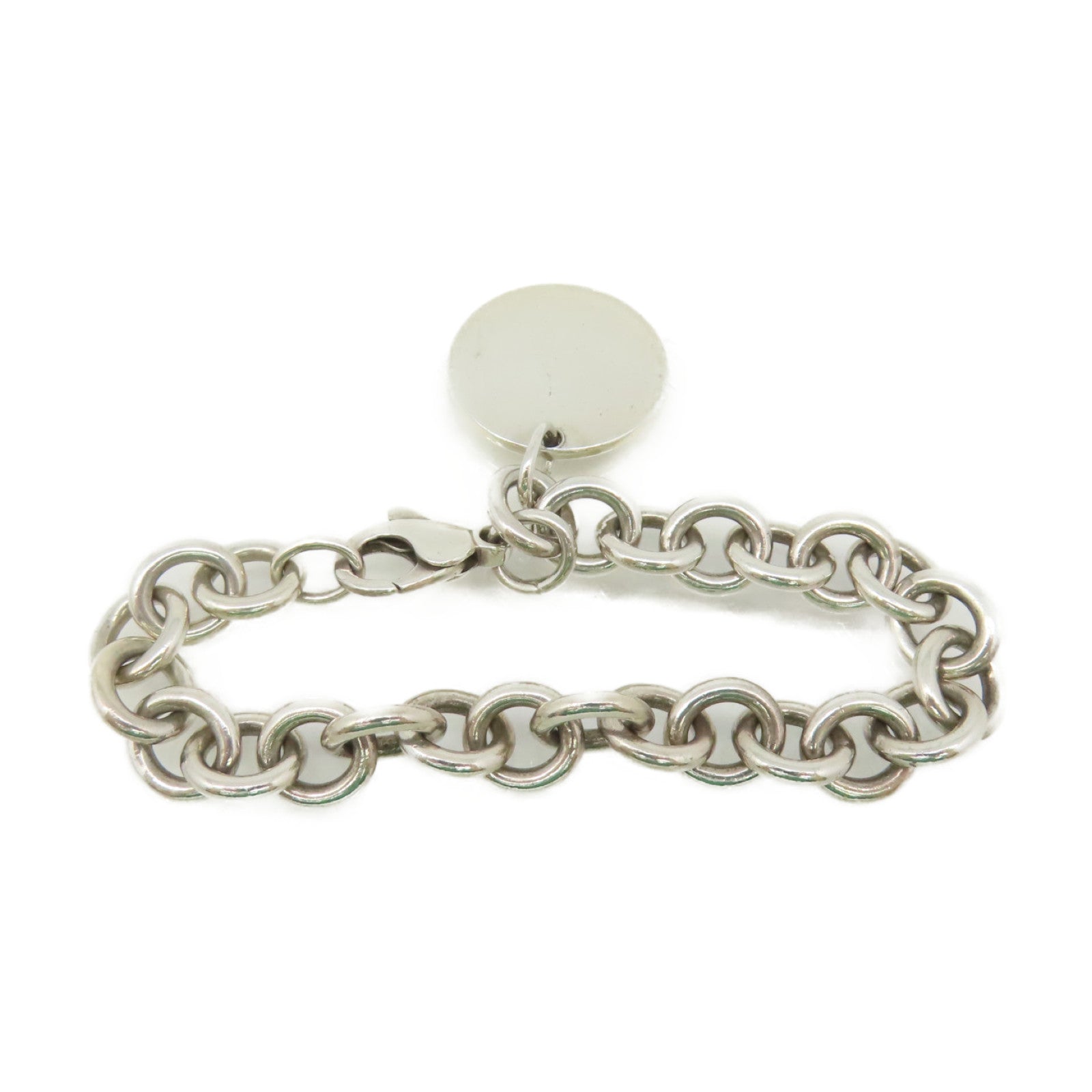 TIFFANY＆CO 【激減優惠】925純銀Circle Tag Charm Bracelet手鏈