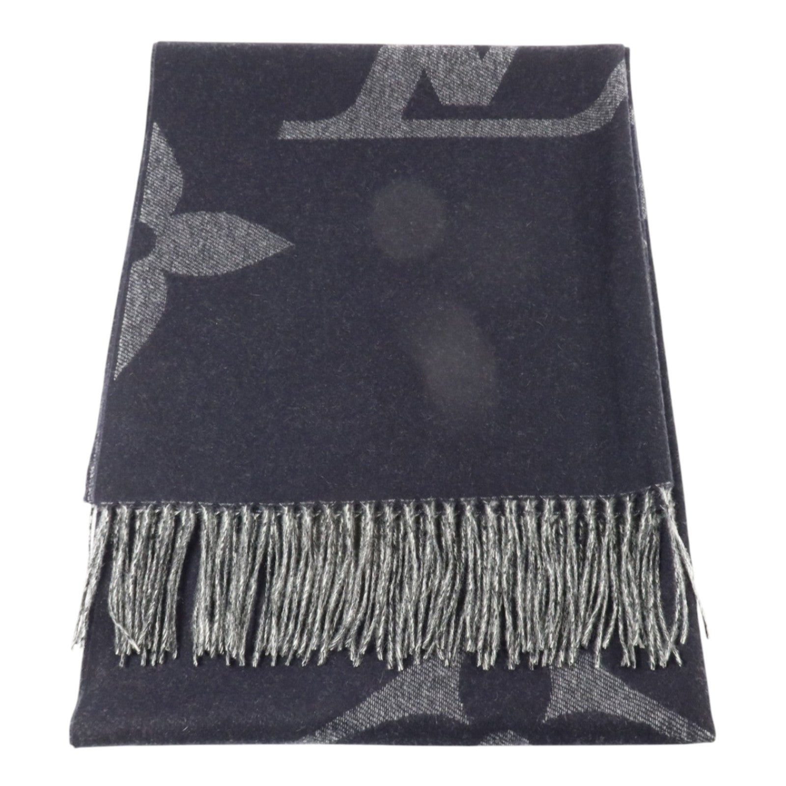LOUIS VUITTON 羊絨Monogram Giant Scarf圍巾