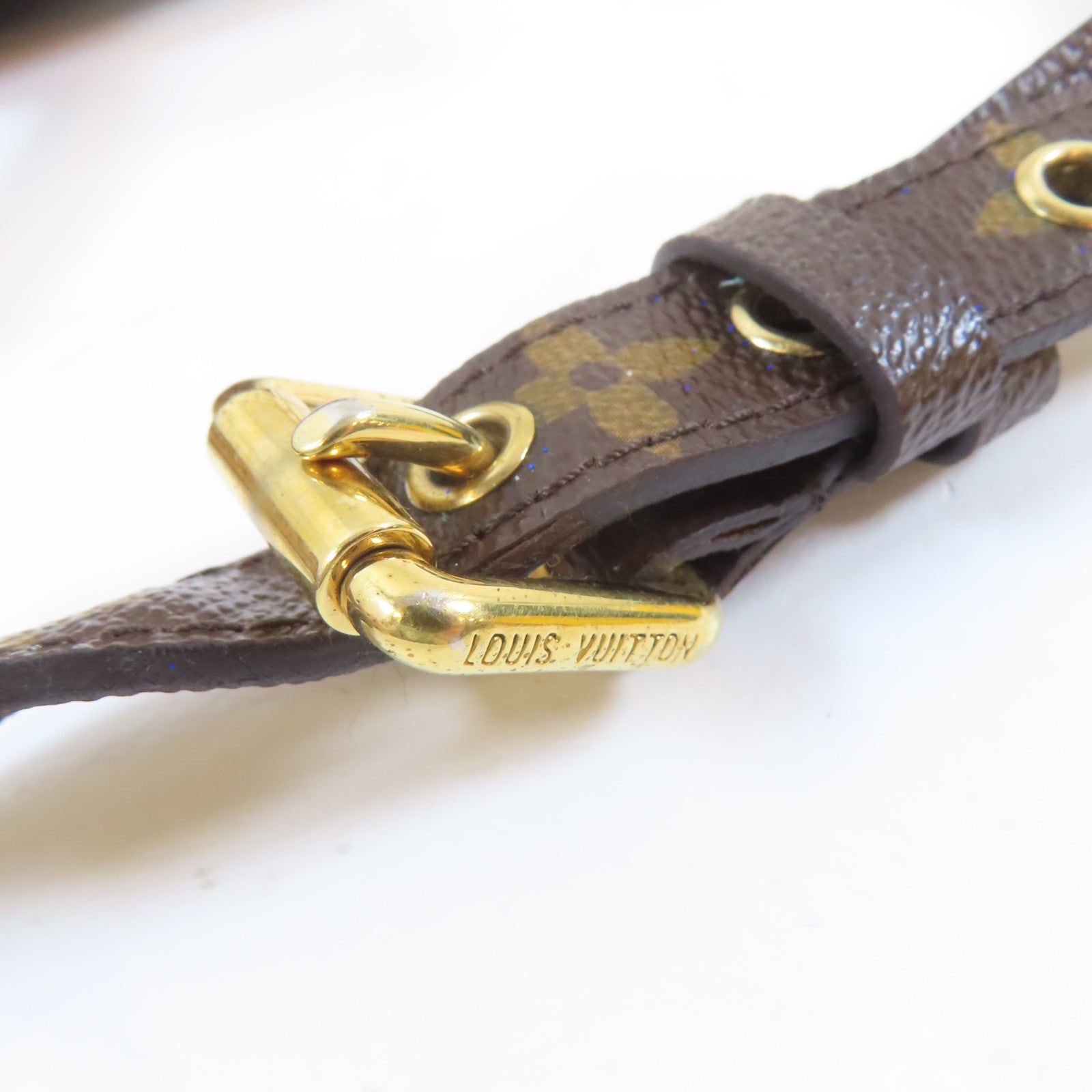 LOUIS VUITTON 【激減優惠】Monogram Pallas MM金扣手挽肩背兩用袋啡色/紅色