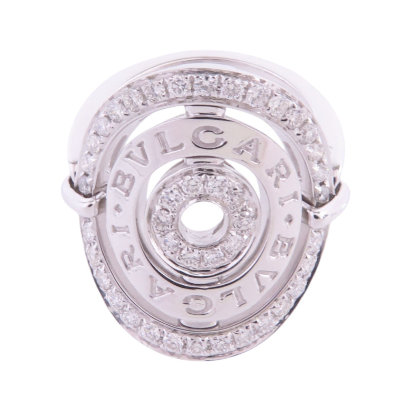 BVLGARI 18K白金Astrale Diamond Ring鑽石戒指US#5.75