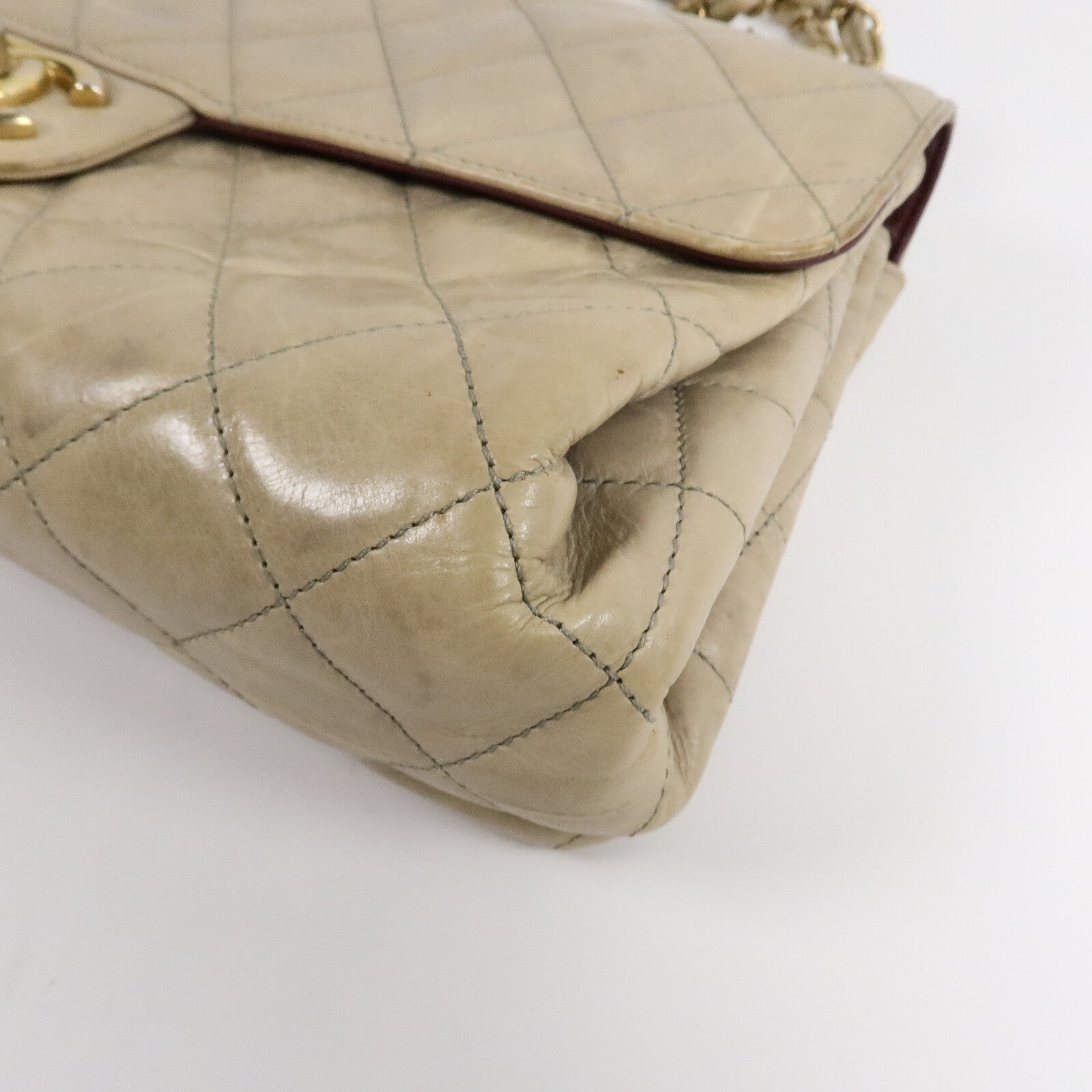 CHANEL 牛皮皮革Shoulder Bag鏈帶肩背袋