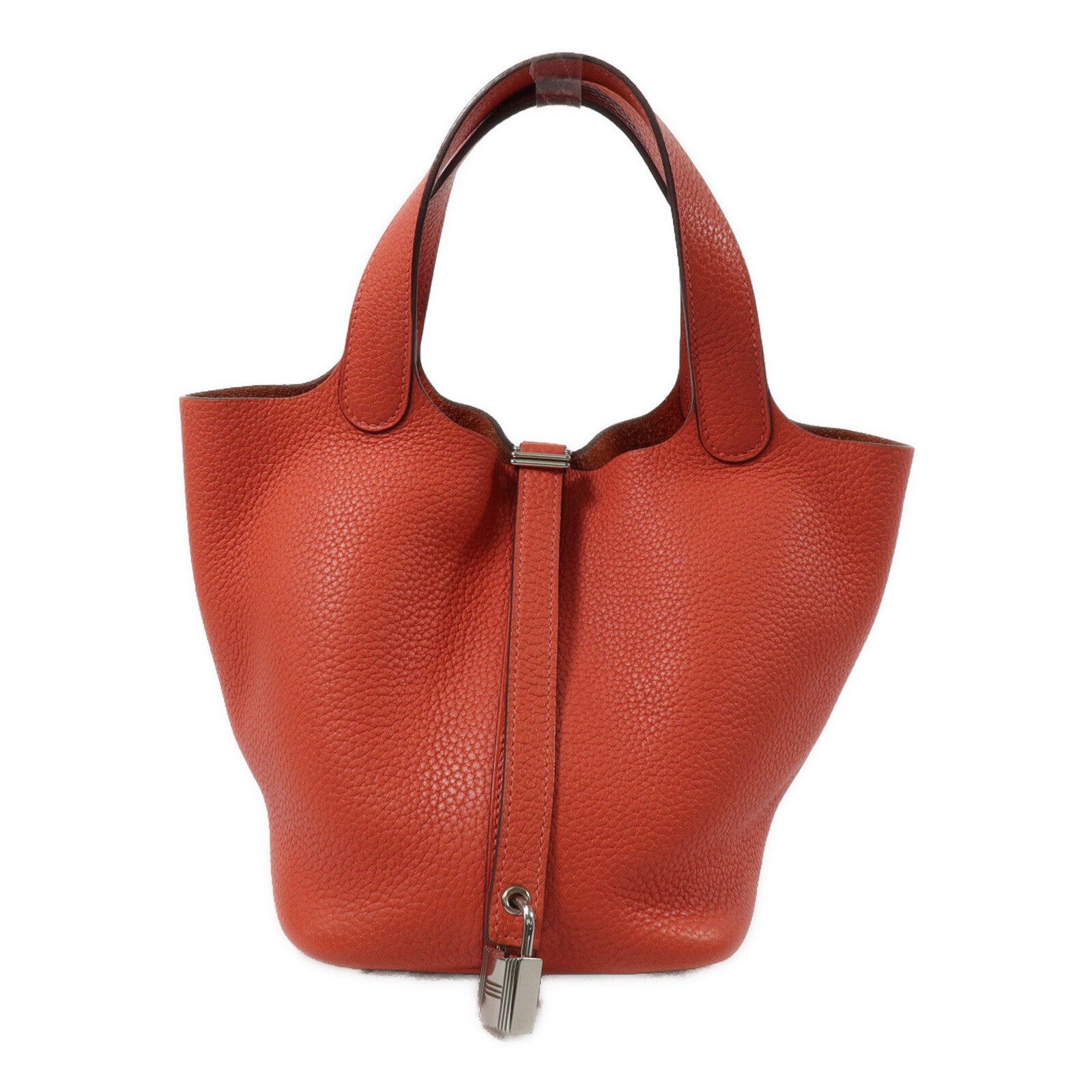 HERMES Clemence皮革Picotin PM手挽袋Bougainvillier