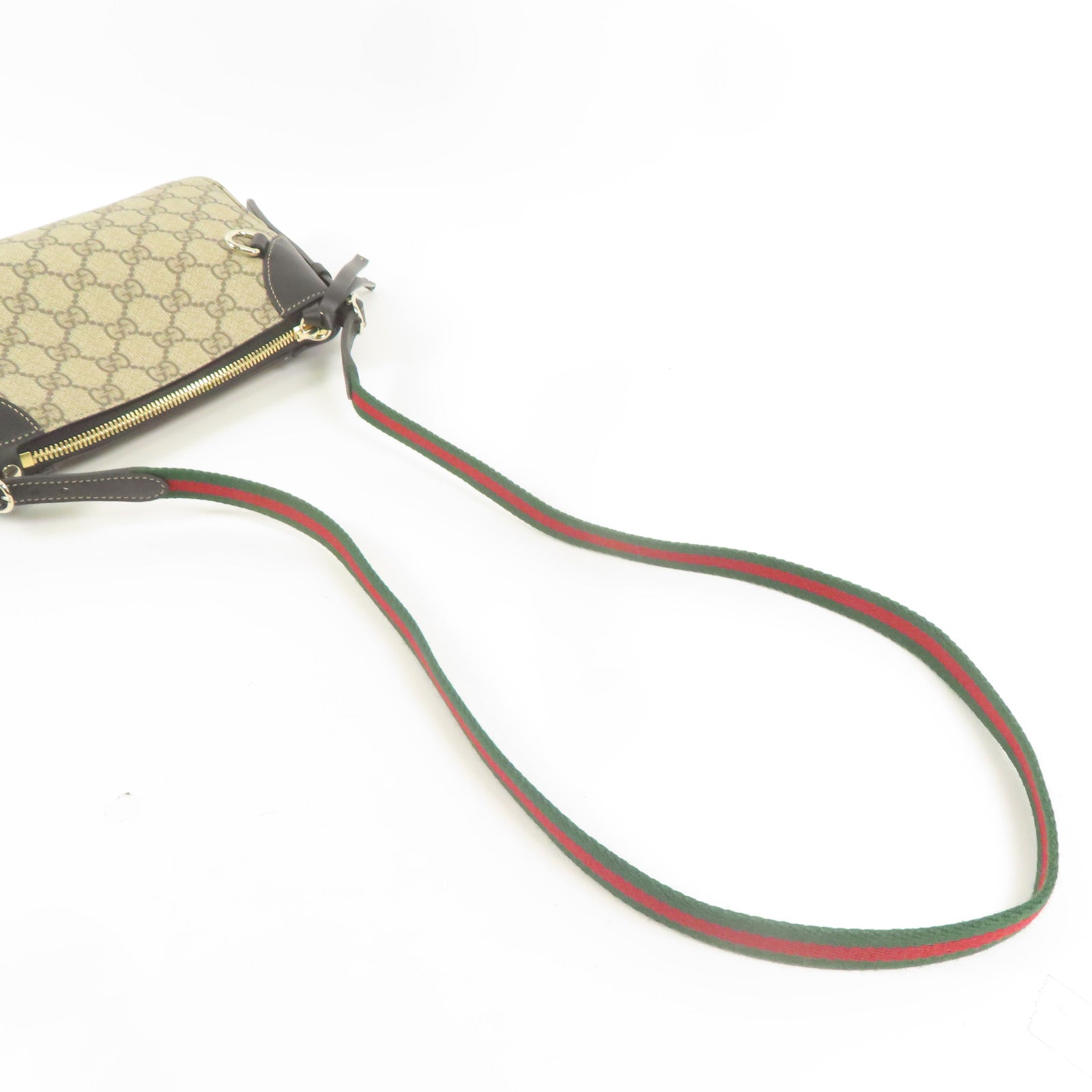 GUCCI 塗層帆布Shoulder Bag金扣手挽肩背兩用袋