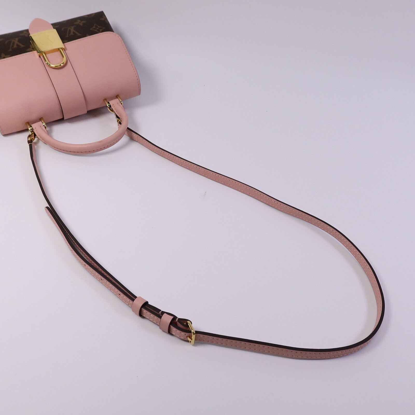 LOUIS VUITTON Monogram Locky BB金扣手挽肩背兩用袋