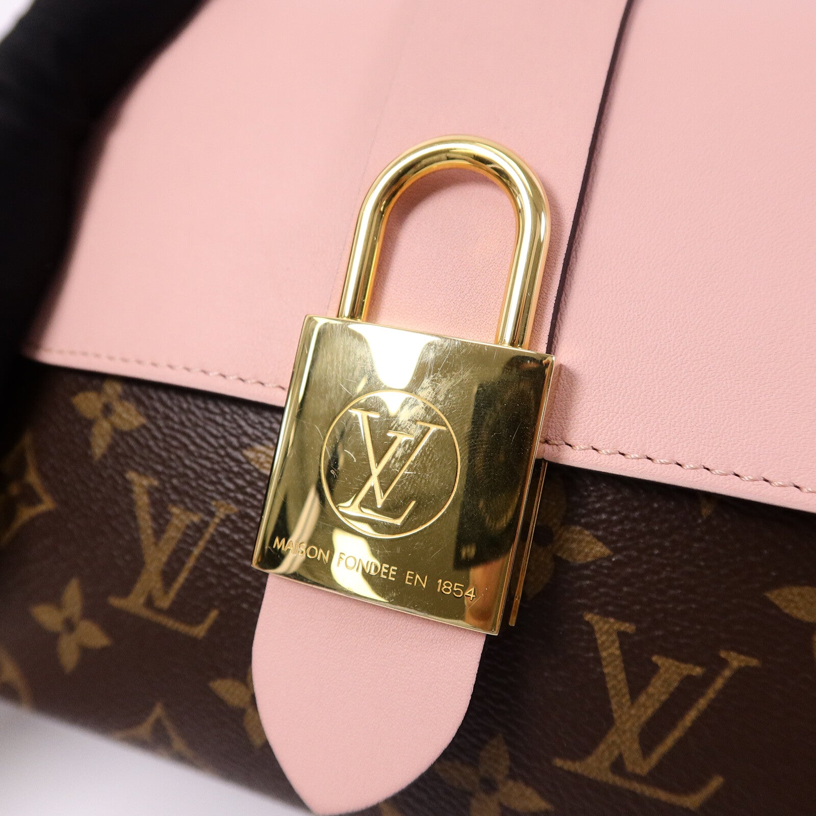 LOUIS VUITTON Monogram Locky BB金扣手挽肩背兩用袋