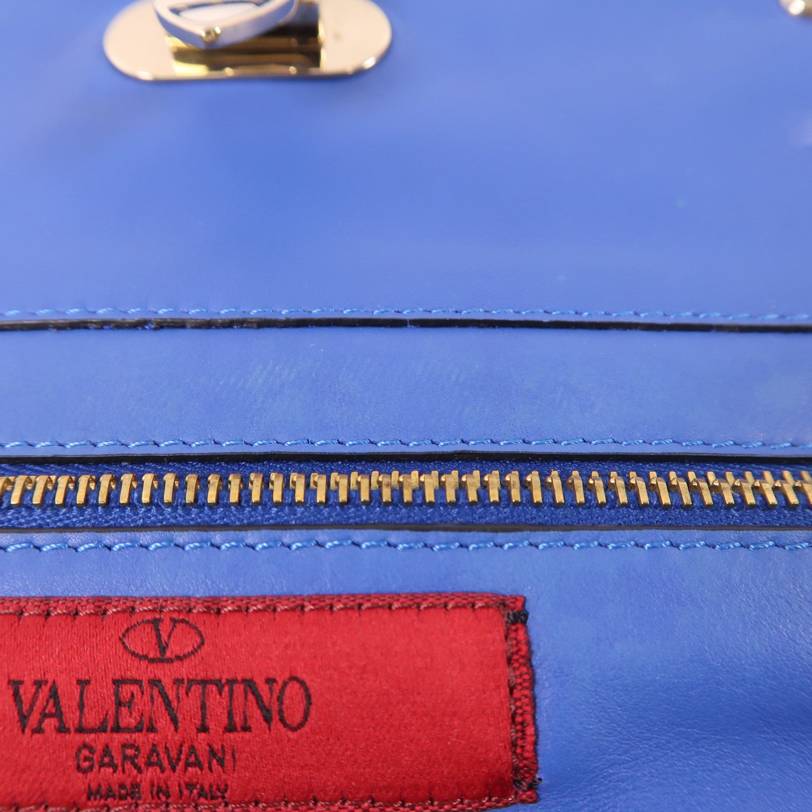 Valentino 【激減優惠】牛皮皮革2 Way Shoulder Bag金扣手挽肩背兩用袋